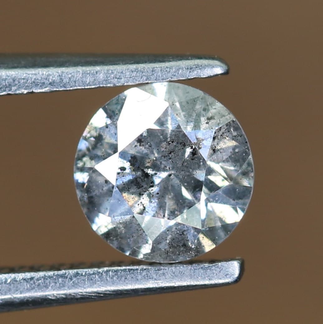 Natural Salt and Pepper Round Rose Cut Diamond | Ideal for Rings, Earrings, and Jewelry Making | Wholesale Price for Custom Designs