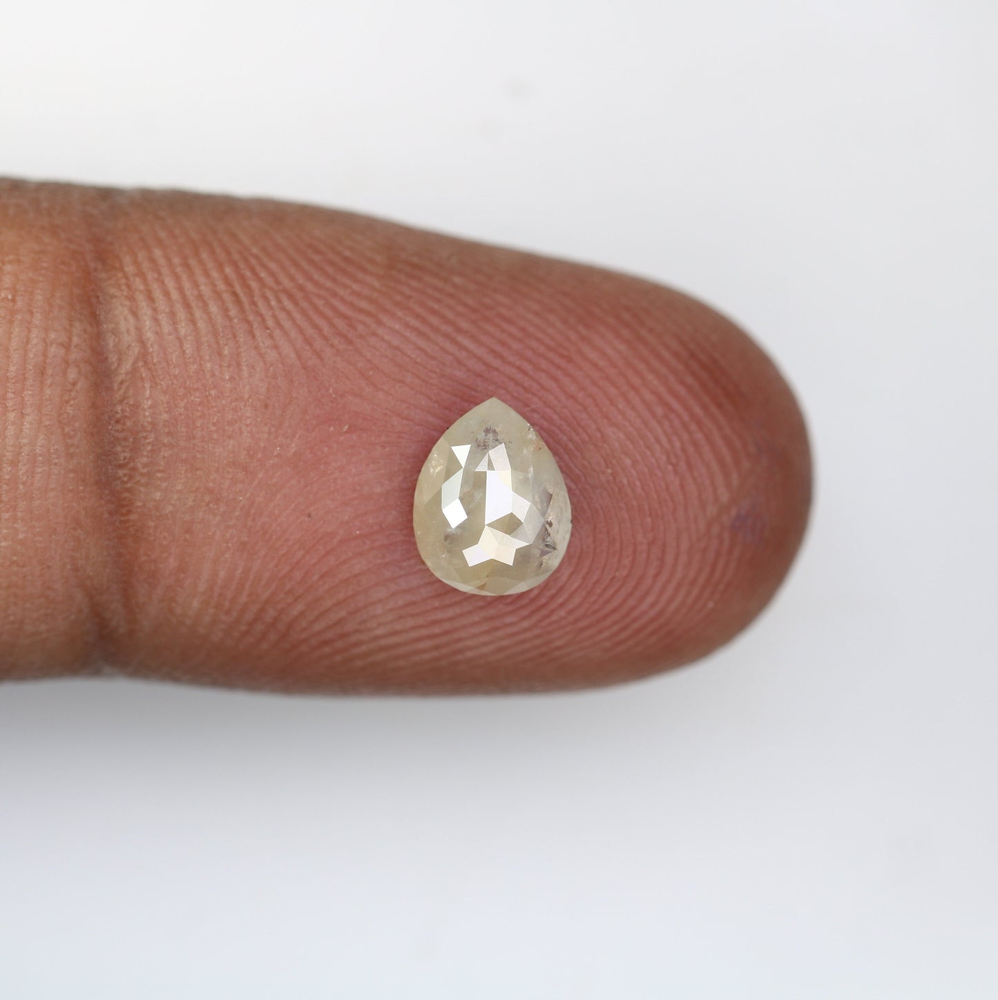 0.82 CT Grey Galaxy Pear Shape Diamond | Unique Engagement Ring | Ethereal Gemstone Jewelry | Natural Diamond Ring