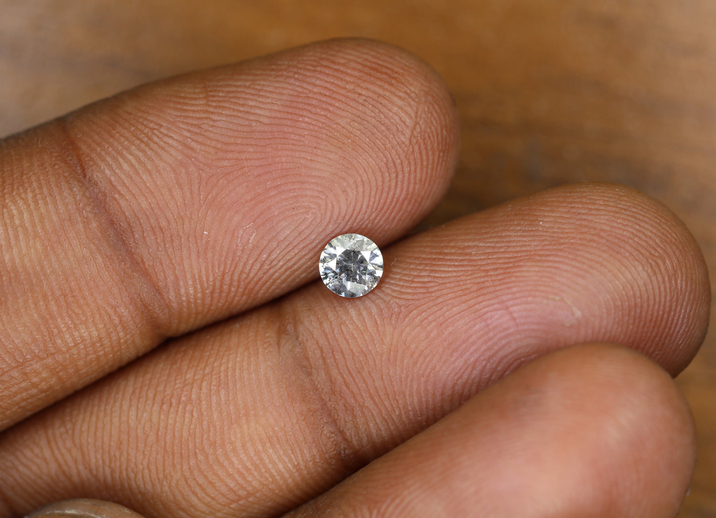 Natural Salt and Pepper Round Rose Cut Diamond | Ideal for Rings, Earrings, and Jewelry Making | Wholesale Price for Custom Designs