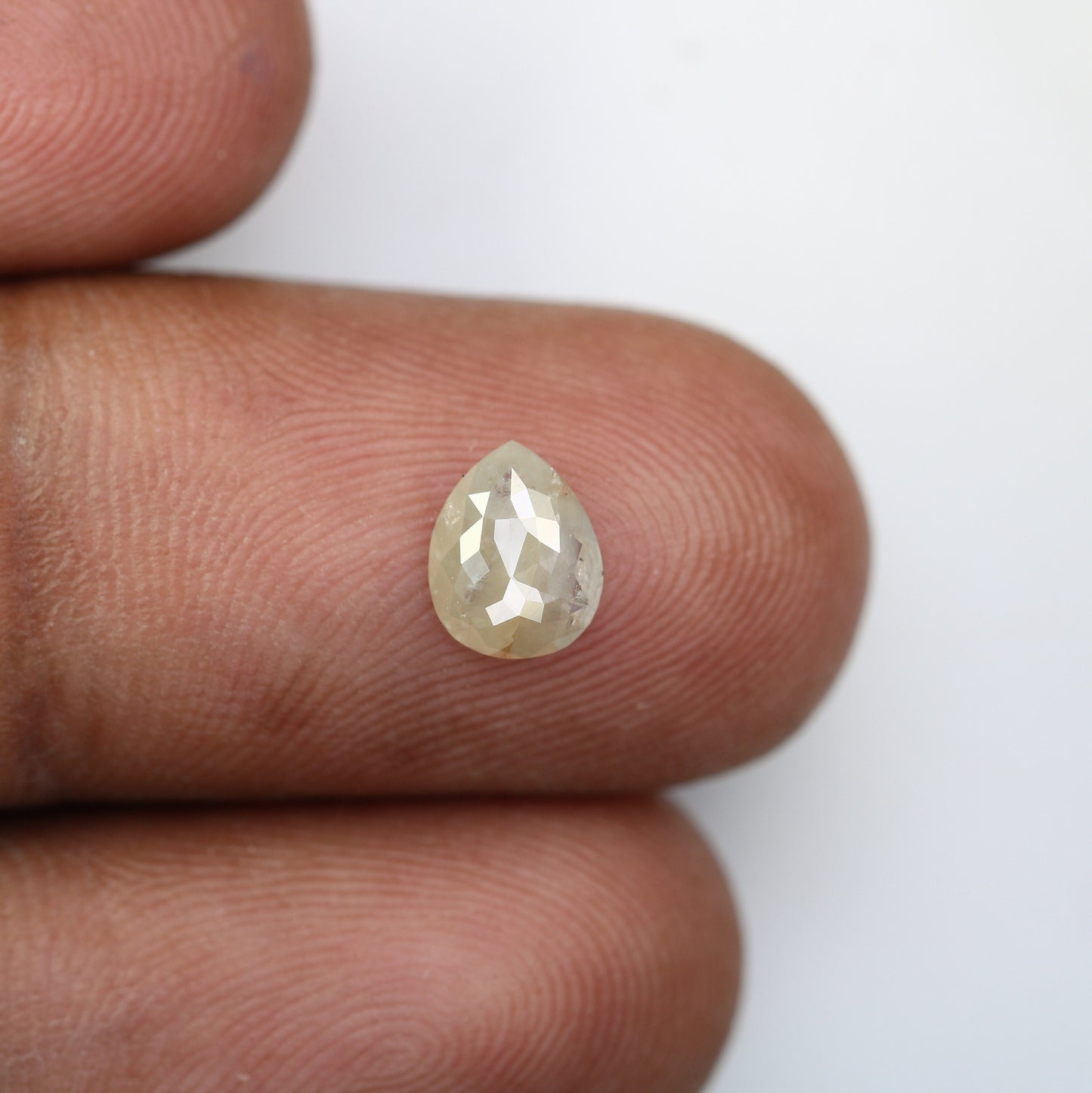 0.82 CT Grey Galaxy Pear Shape Diamond | Unique Engagement Ring | Ethereal Gemstone Jewelry | Natural Diamond Ring