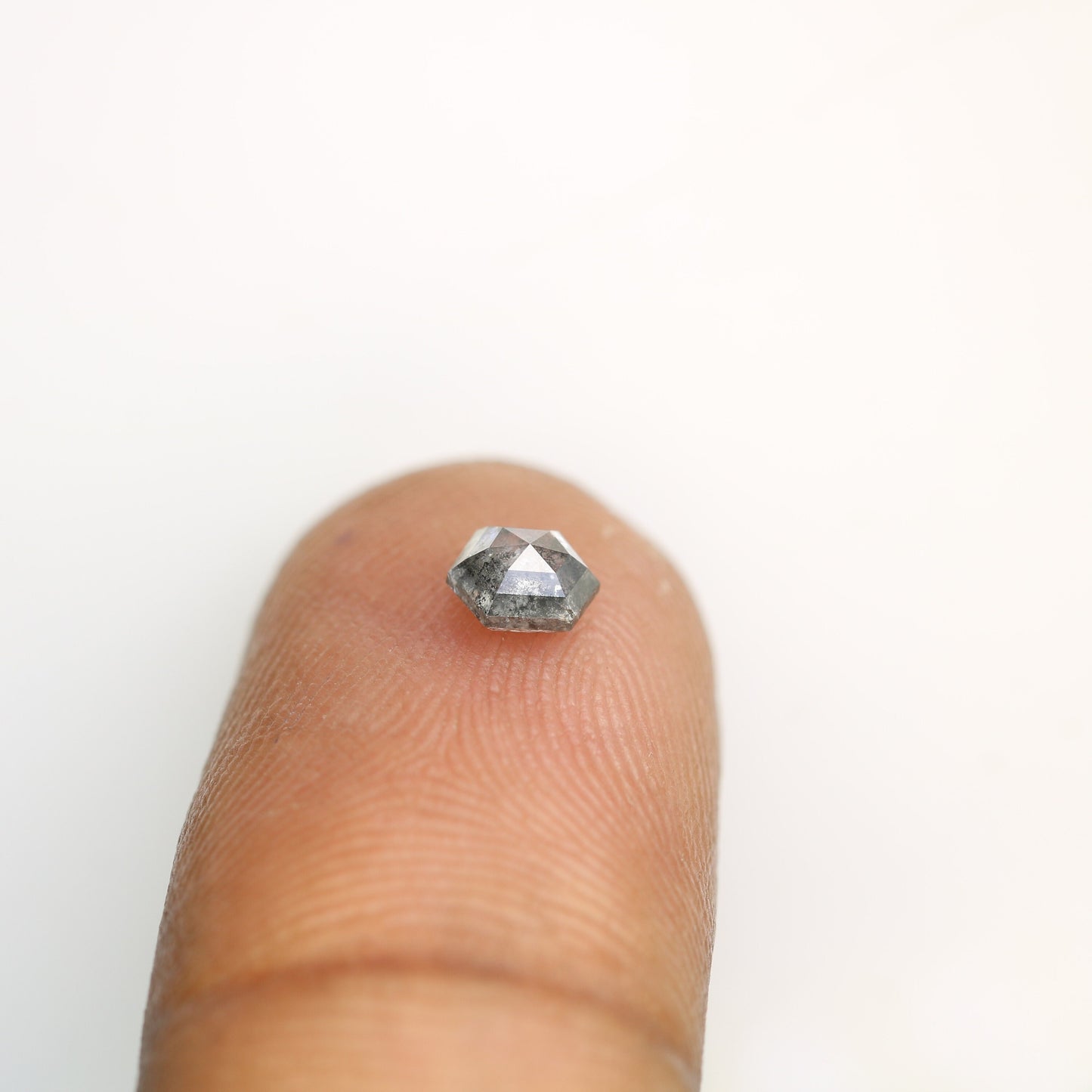 0.52 CT Hexagon Loose Salt and Pepper Diamond - Natural Hexagon Diamond - Salt and Pepper Ring - Gift for Wifey - Gift for mother - Jewlery