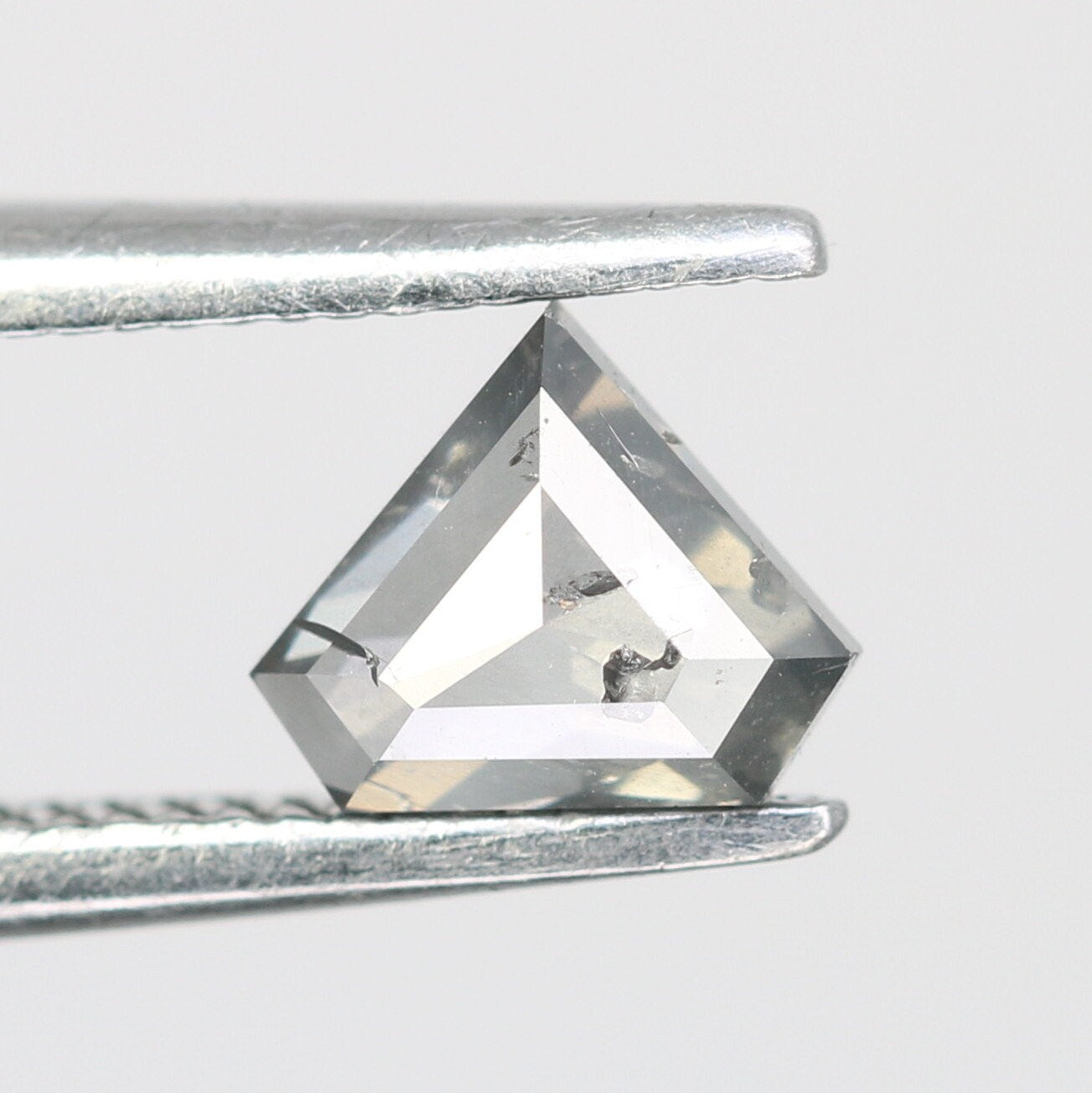 0.38 CT Salt and Pepper Natural Loose Diamond, Pentagon Cut for Handmade Necklace Pendant, Diamond Bracelet Engagement Gold Ring For Women