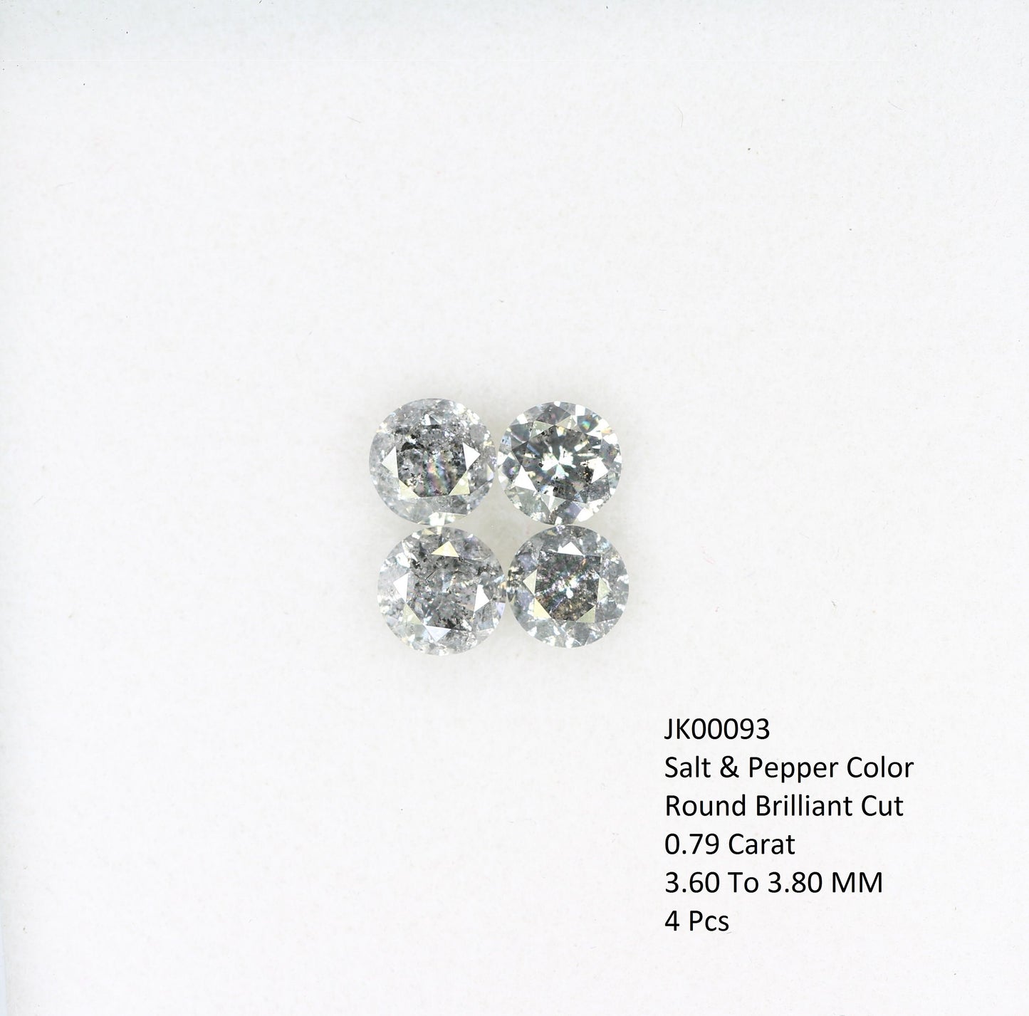 Salt and Pepper Brilliant Cut Round Diamonds | Perfect for Custom Gold Rings | Unique and Elegant Jewelry Designs