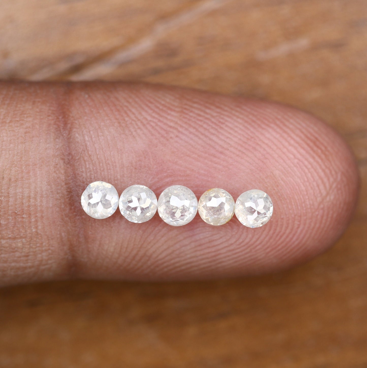 Salt And Pepper Diamond | Round Rose Cut Diamond | Natural Loose Earth Mined Diamond For Engagement Ring & Wedding Ring | Diamonds