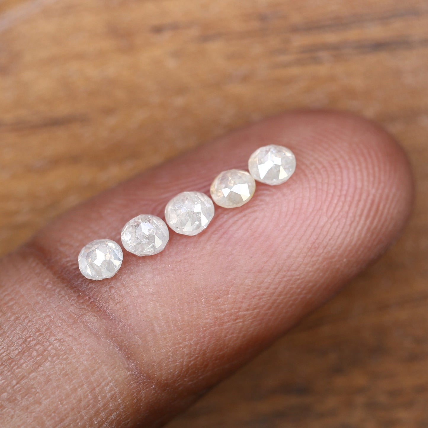 Salt And Pepper Diamond | Round Rose Cut Diamond | Natural Loose Earth Mined Diamond For Engagement Ring & Wedding Ring | Diamonds