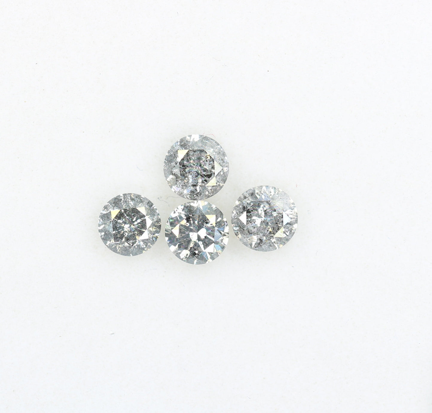 Salt and Pepper Brilliant Cut Round Diamonds | Perfect for Custom Gold Rings | Unique and Elegant Jewelry Designs