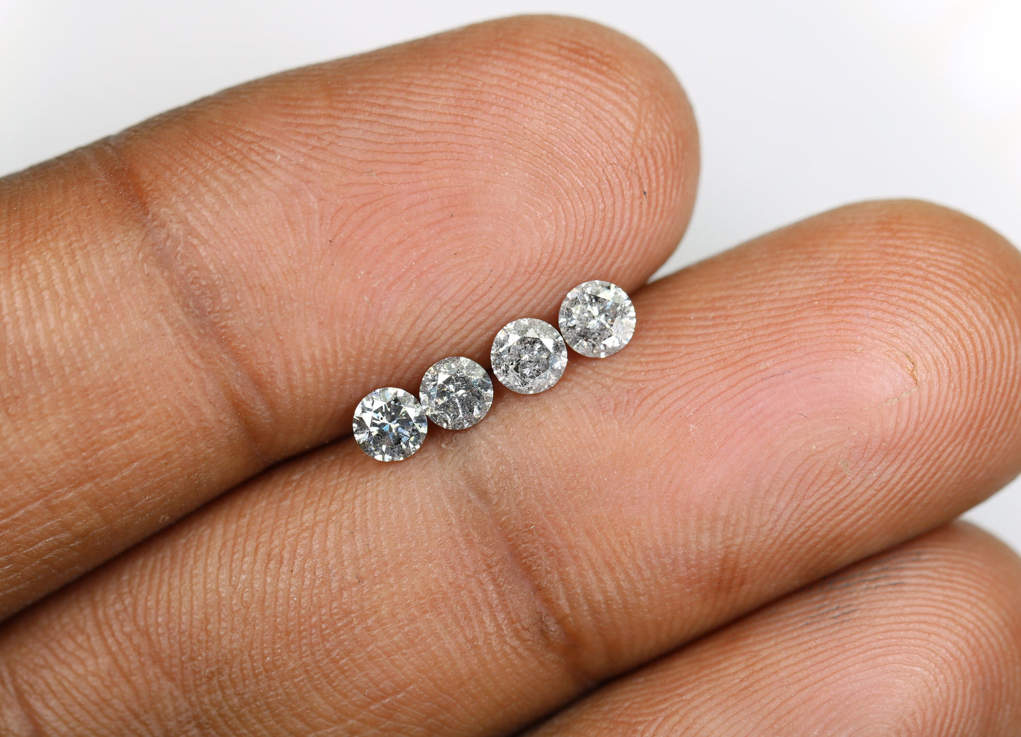 Salt and Pepper Brilliant Cut Round Diamonds | Perfect for Custom Gold Rings | Unique and Elegant Jewelry Designs