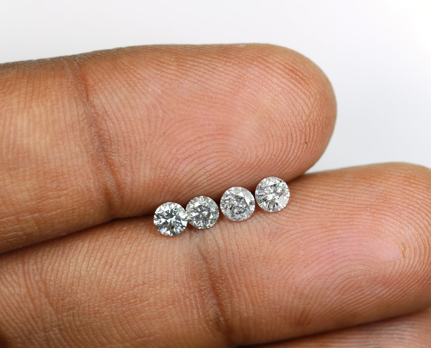 Salt and Pepper Brilliant Cut Round Diamonds | Perfect for Custom Gold Rings | Unique and Elegant Jewelry Designs