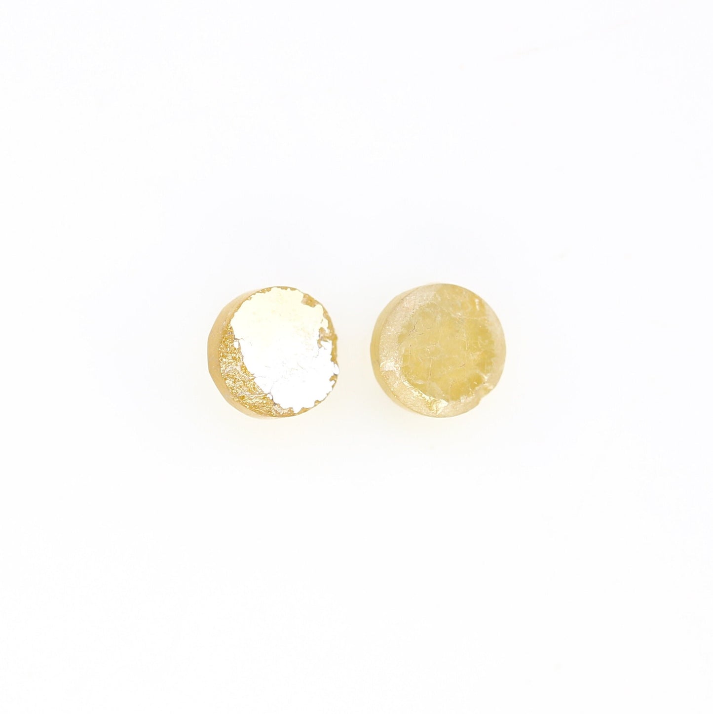 Yellow Diamond | Round Rose Cut Diamond | Salt and Pepper Diamond | Loose Diamonds For Wedding Ring, Earring Pairs | Diamonds