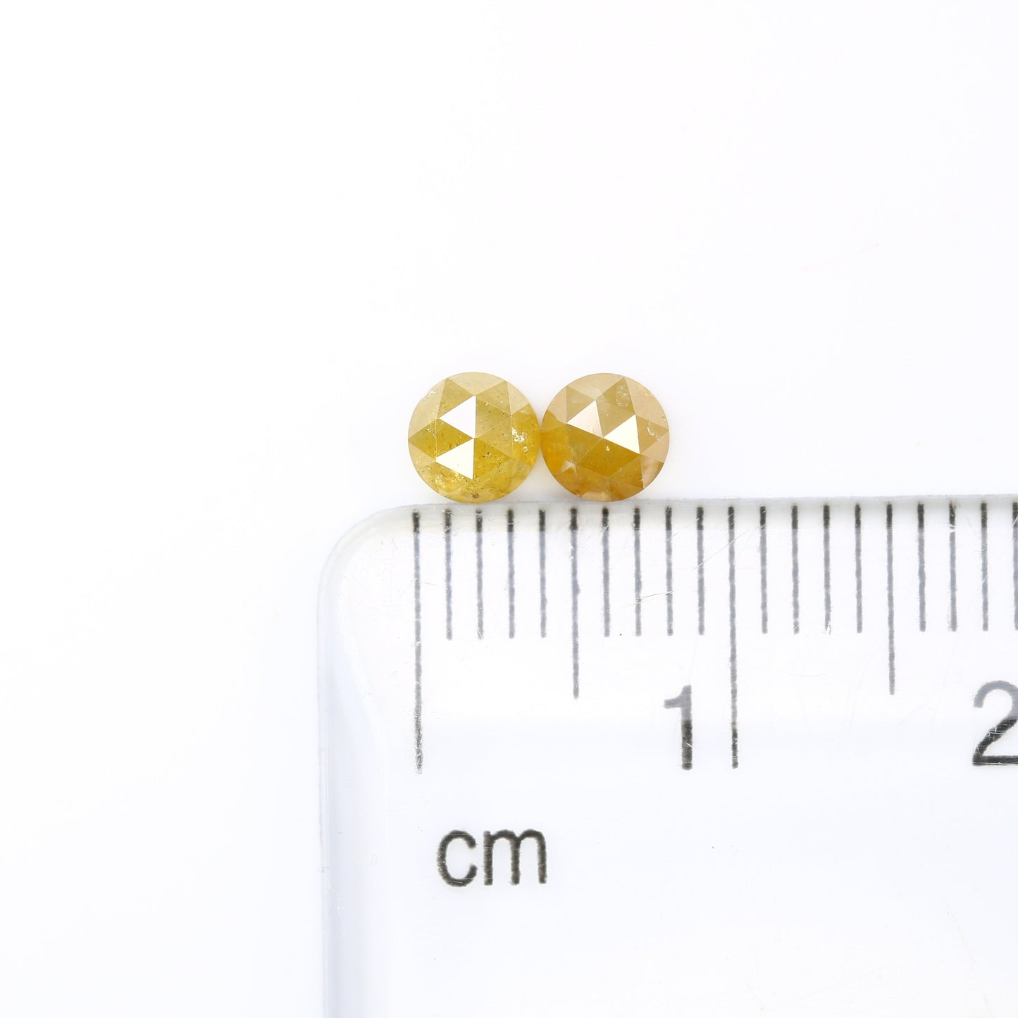 Yellow Diamond | Round Rose Cut Diamond | Salt and Pepper Diamond | Loose Diamonds For Wedding Ring, Earring Pairs | Diamonds