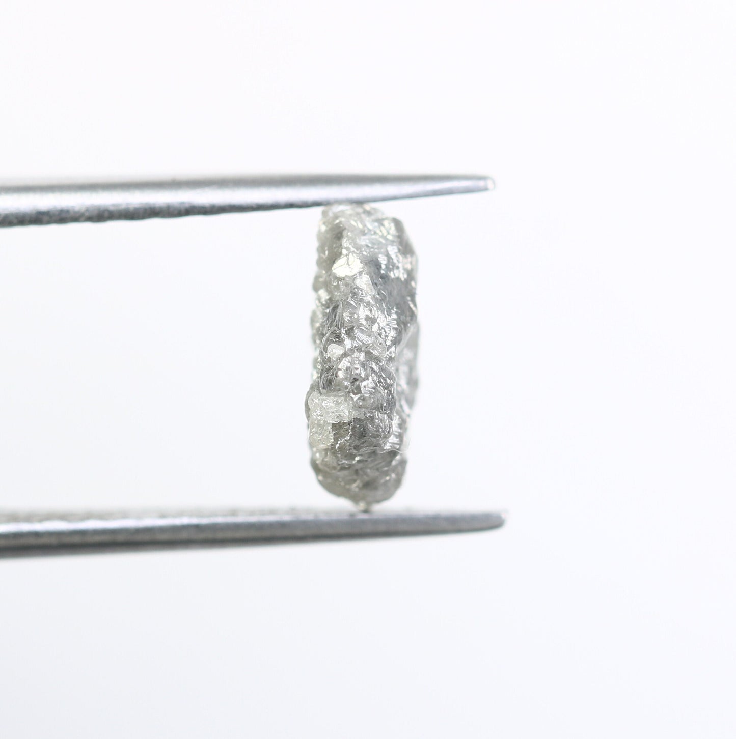 1.72 CT Gray Uncut Raw Salt and Pepper - Loose Rough Diamond - Raw Irregular Shape - Customize Jewelry - Sale Offer - Christmas Gift