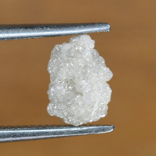0.93 CT Snow White Uncut Raw Salt and Pepper - Loose Rough Diamond - Raw Irregular Shape - Customize Jewelry - Sale Offer - Christmas Gift