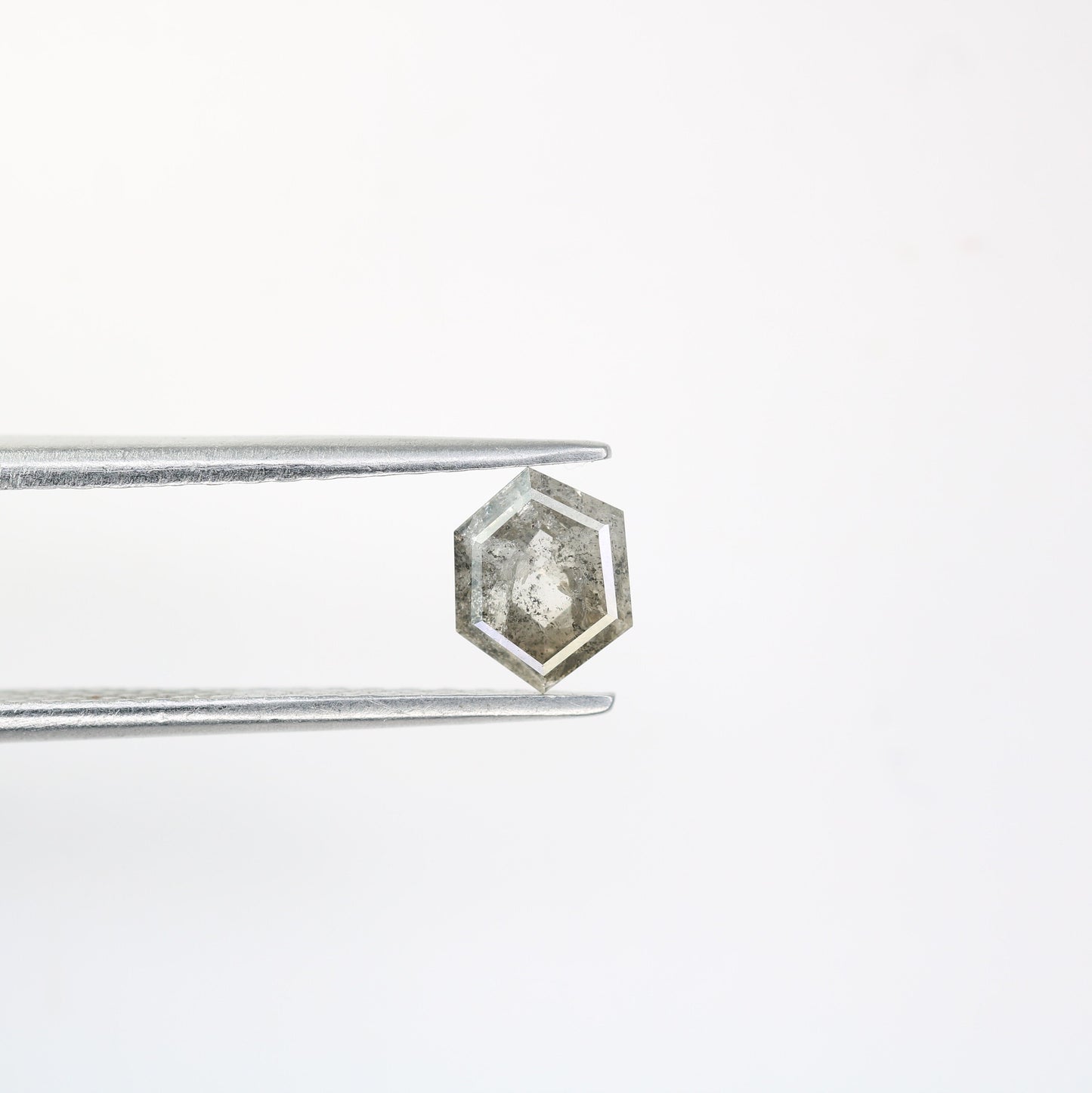 0.85 CT Hexagon Loose Salt and Pepper Diamond - Natural Hexagon Diamond - Salt and Pepper Ring - Gift for Wifey - Gift for mother - Jewlery