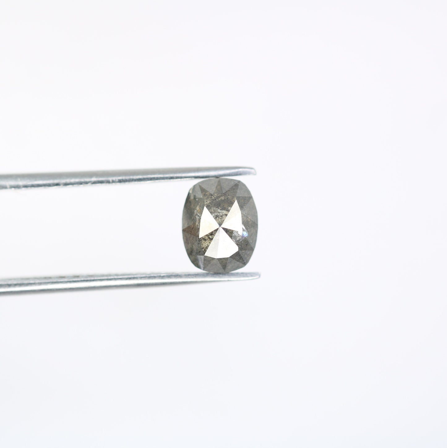 1.73 CT Oval Salt and Pepper Rustic Diamond | Ideal for Engagement Ring | Wedding Jewelry | Perfect Gift for Wife or Girlfriend