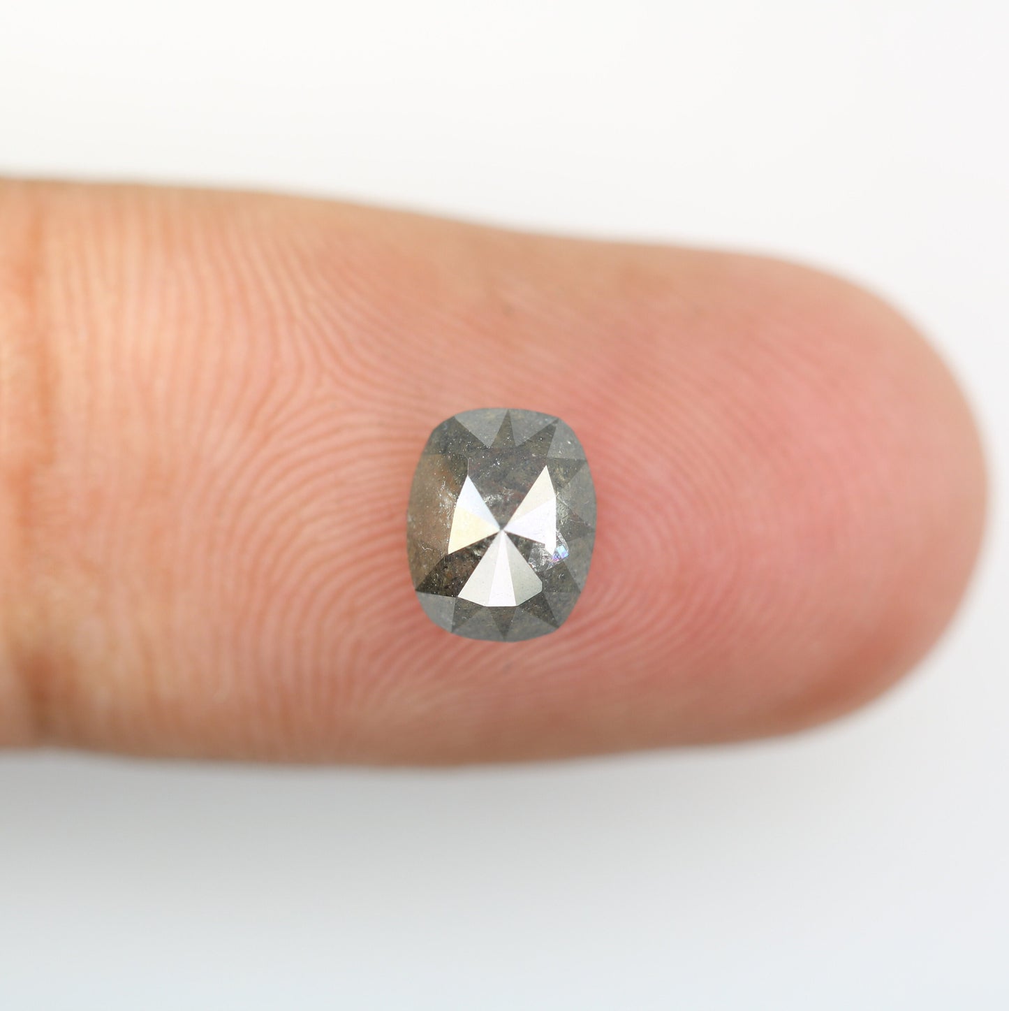 1.73 CT Oval Salt and Pepper Rustic Diamond | Ideal for Engagement Ring | Wedding Jewelry | Perfect Gift for Wife or Girlfriend