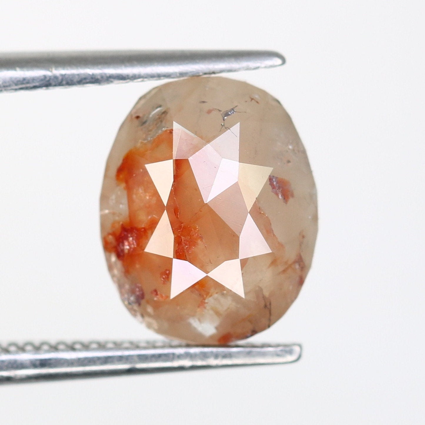1.48 CT Oval Peach Diamond | Ideal for Engagement Ring | Stunning Gold Jewelry Piece