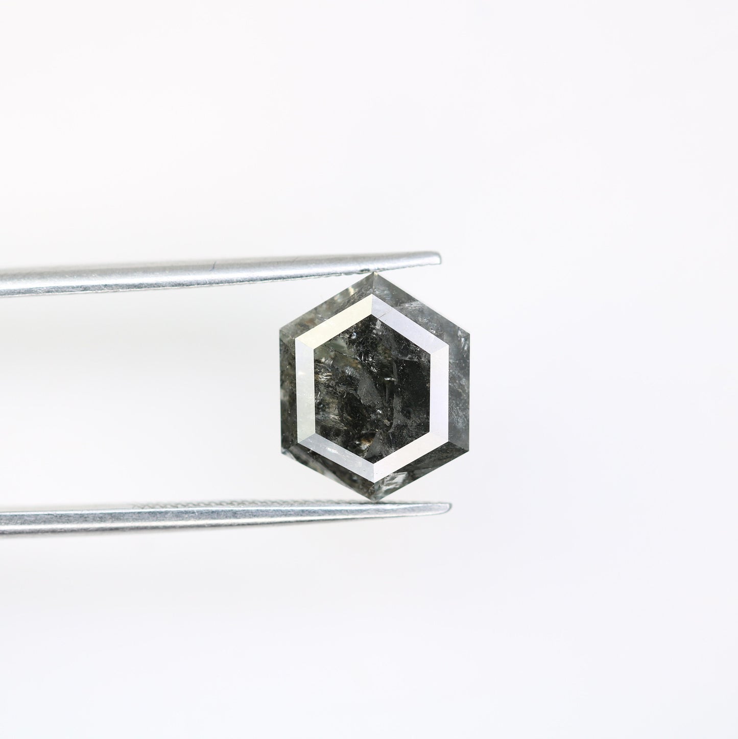 4.21 CT Hexagon Loose Salt and Pepper Diamond - Natural Hexagon Diamond - Salt and Pepper Ring - Gift for Wifey - Gift for mother - Jewlery