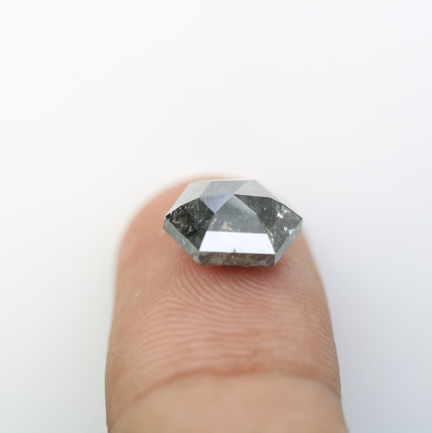 4.21 CT Hexagon Loose Salt and Pepper Diamond - Natural Hexagon Diamond - Salt and Pepper Ring - Gift for Wifey - Gift for mother - Jewlery