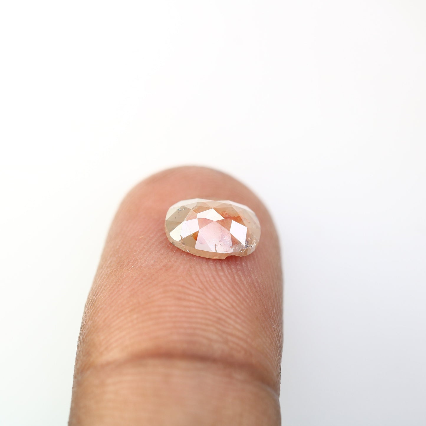 1.48 CT Oval Peach Diamond | Ideal for Engagement Ring | Stunning Gold Jewelry Piece