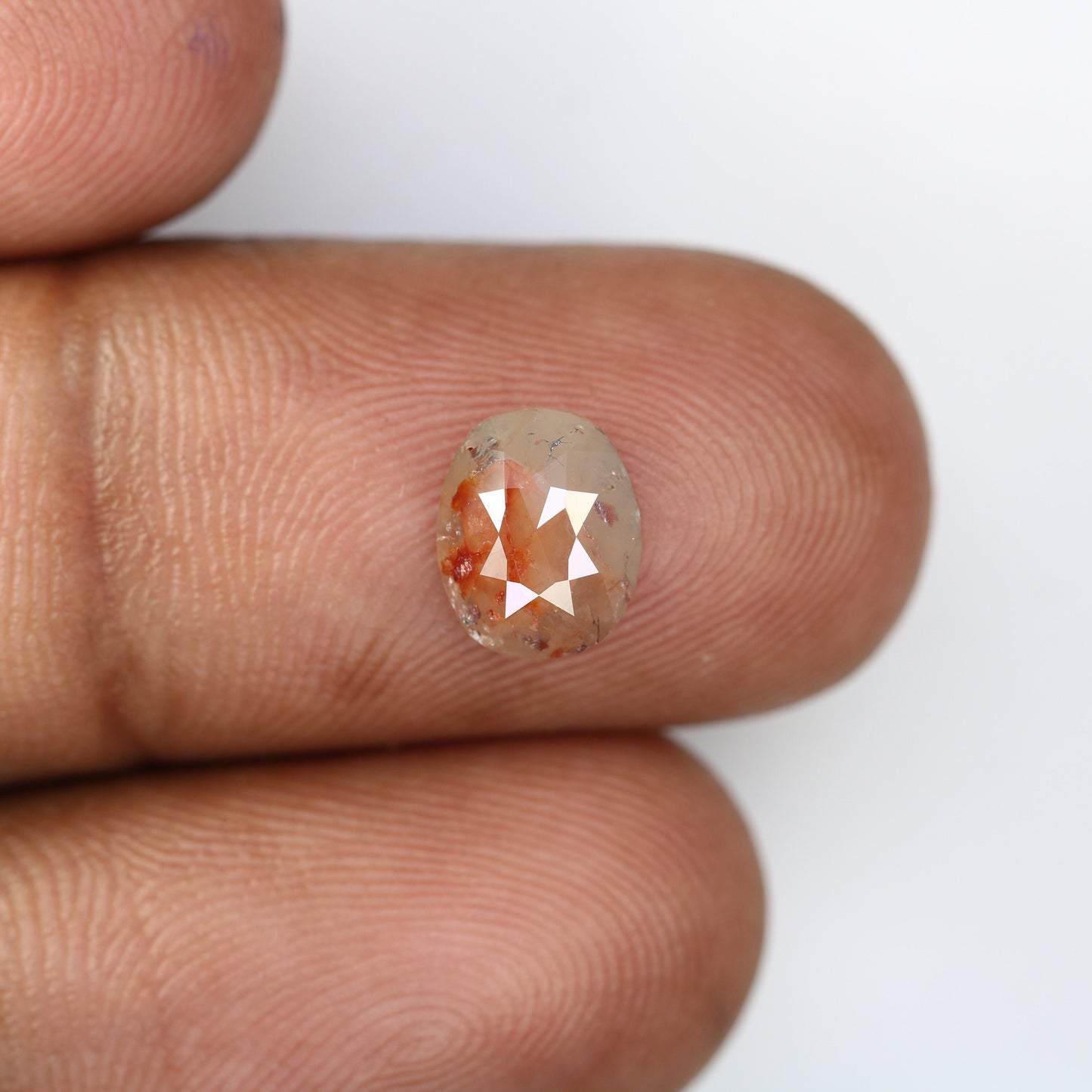 1.48 CT Oval Peach Diamond | Ideal for Engagement Ring | Stunning Gold Jewelry Piece