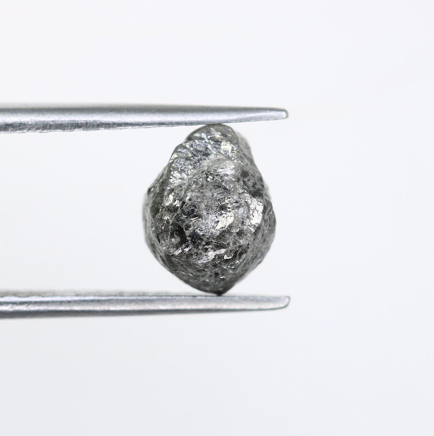 2.72 CT Gray Uncut Raw Salt and Pepper - Loose Rough Diamond - Raw Irregular Shape - Customize Jewelry - Sale Offer - Christmas Gift