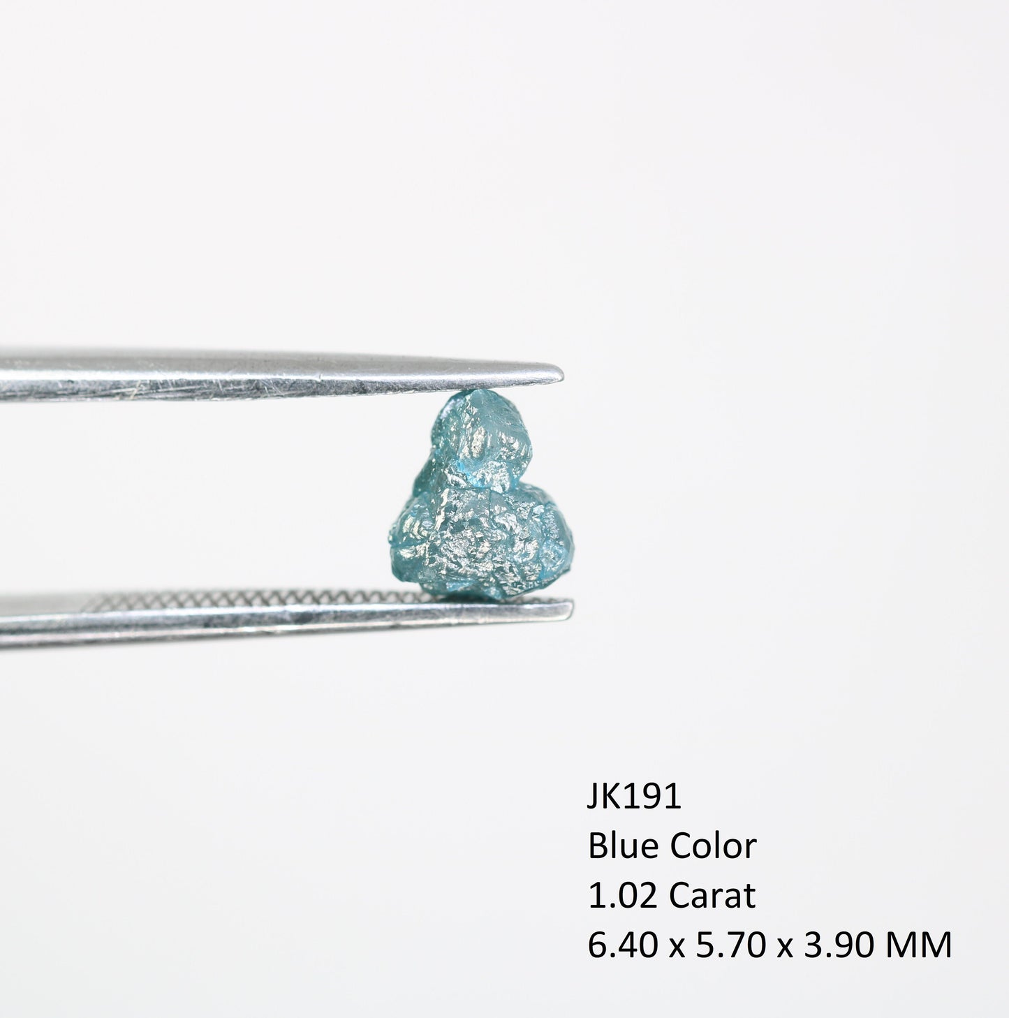 1.02 CT Blue Uncut Raw Salt and Pepper - Loose Rough Diamond - Raw Irregular Shape - Customize Jewelry - Sale Offer - Christmas Gift