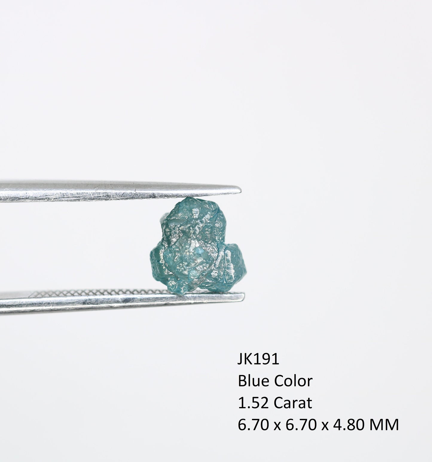 1.52 CT Blue Uncut Raw Salt and Pepper-Loose Rough Diamond-Irregular Shape-For Customize Jewelry-Sale Offer-Christmas Gift