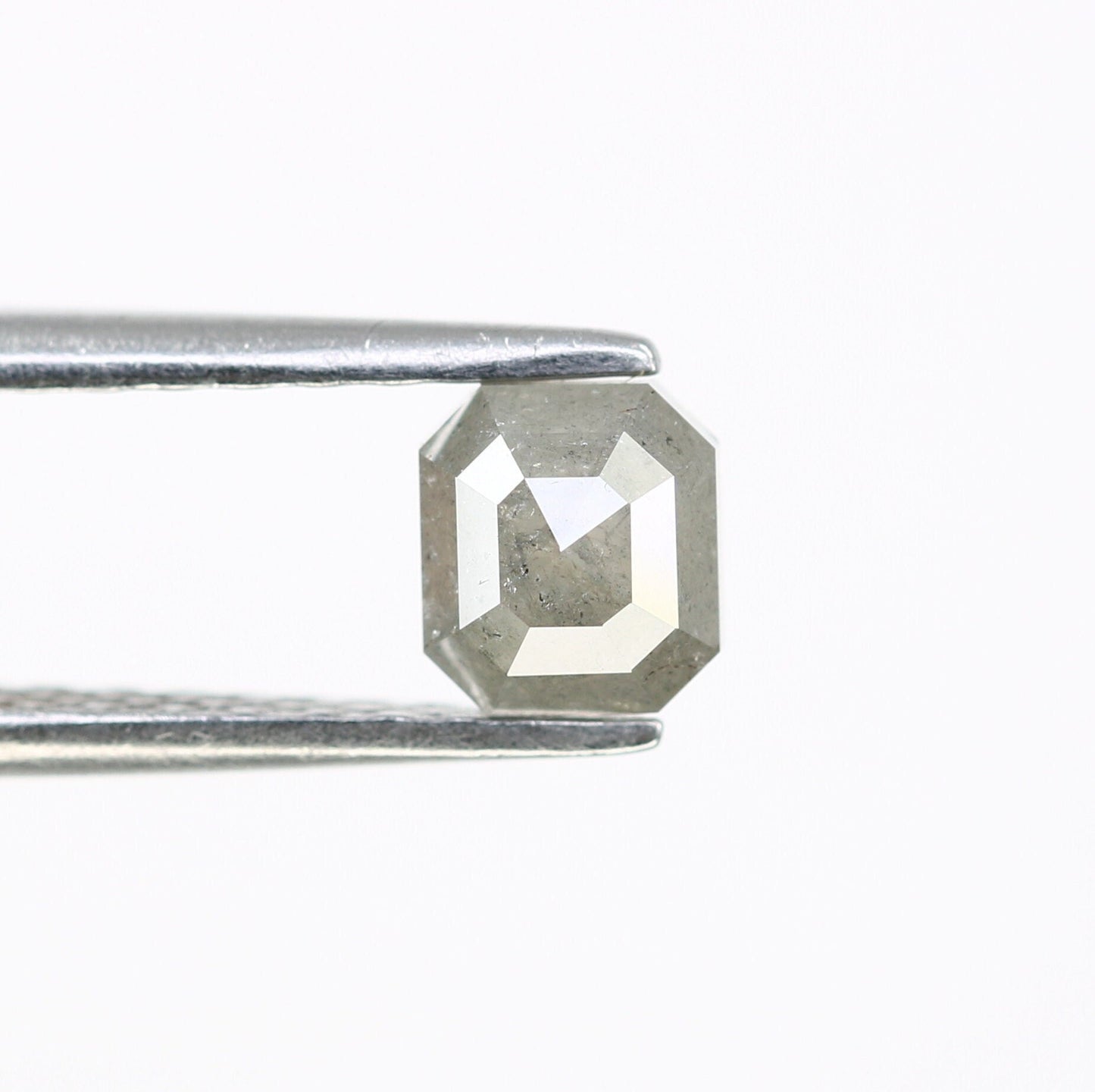 0.76 CT Salt and Pepper Emerald Shape Diamond - Natural Loose Emerald Cut Diamond - Emerald Engagement Ring - LABORDAY Offer