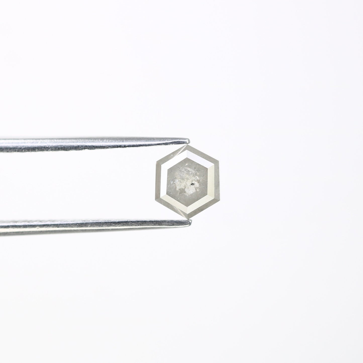 1.40 CT Hexagon Loose Salt and Pepper Diamond - Natural Hexagon Diamond - Salt and Pepper Ring - Gift for Wifey - Gift for mother - Jewlery