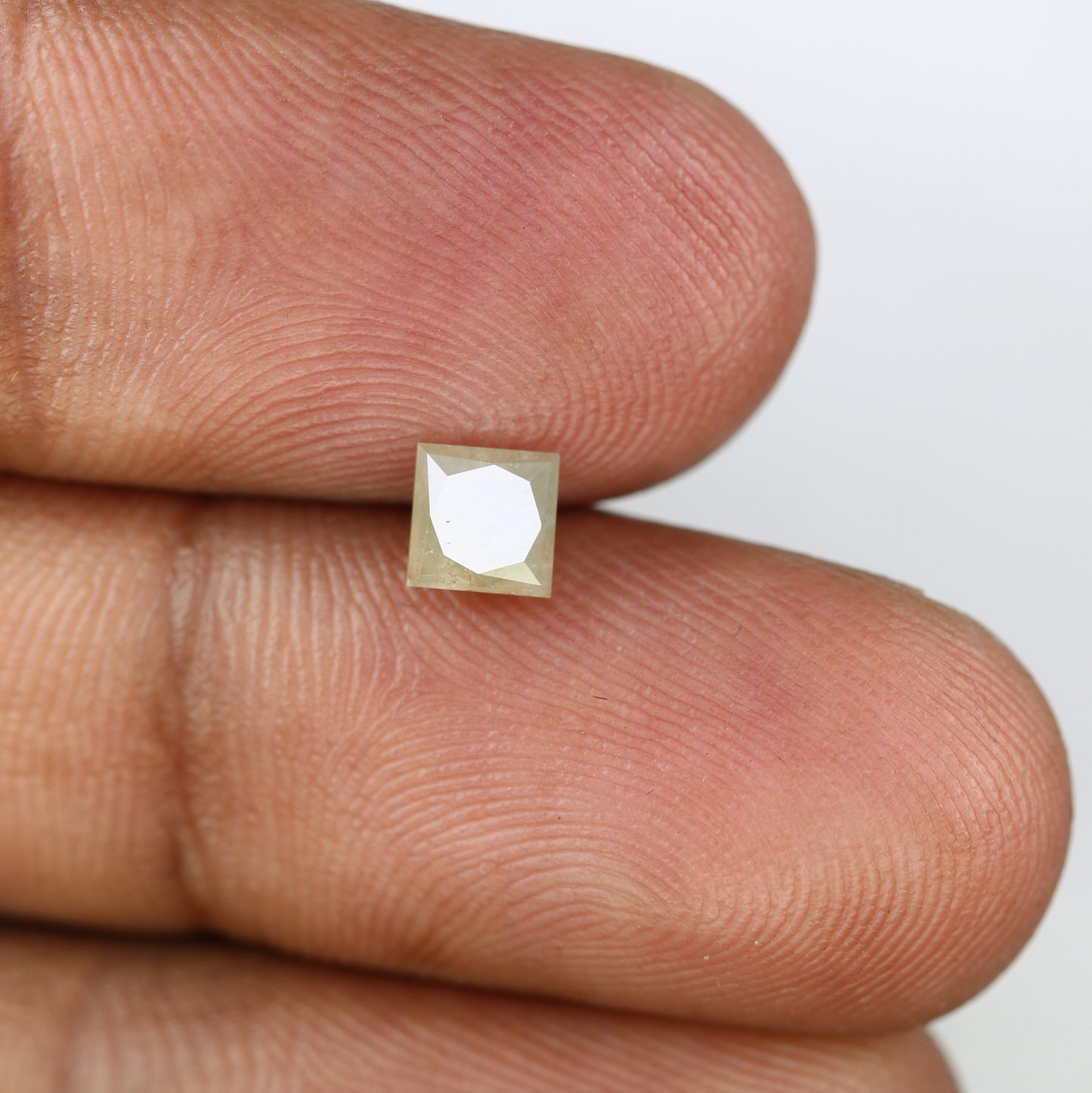 0.77 CT Lovely Princess Shape Natural Grey Loose Galaxy Diamond For Promise Ring | Princess Cut Diamond | Princess Cut Jewelry | Grey Stone