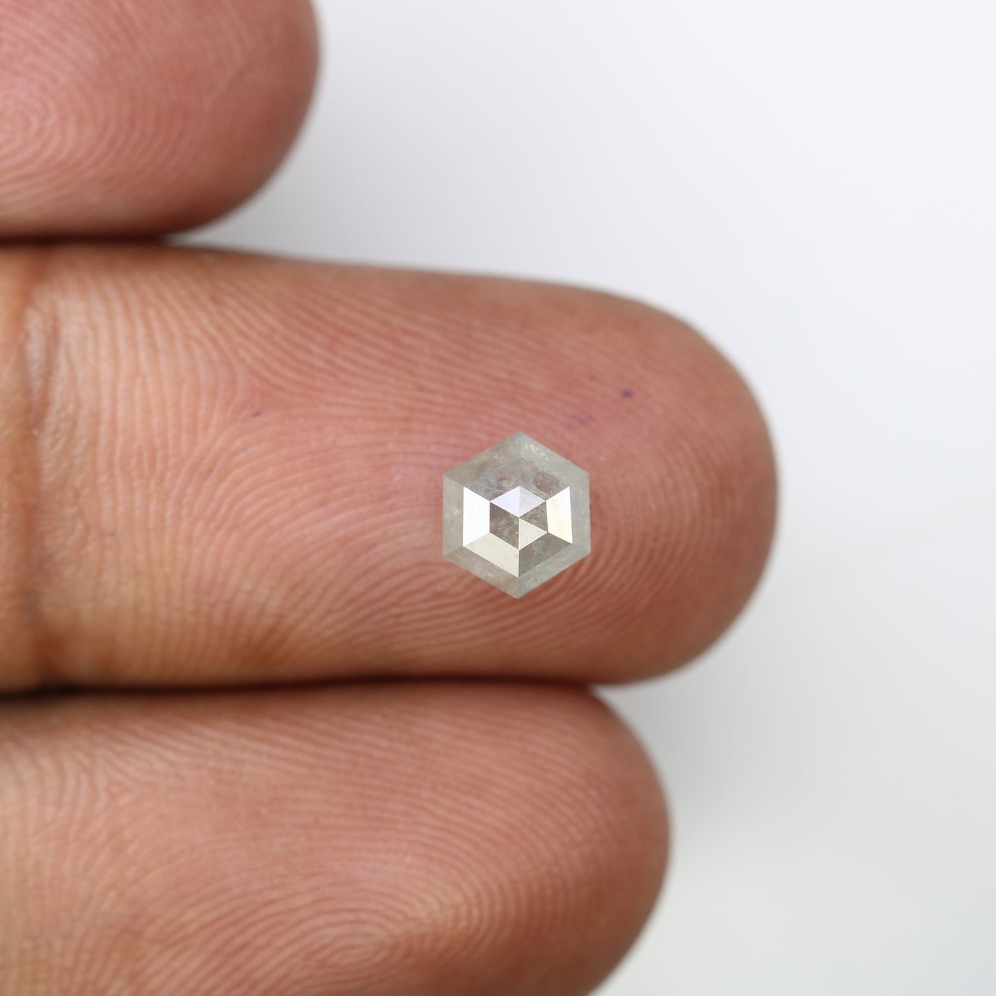 1.40 CT Hexagon Loose Salt and Pepper Diamond - Natural Hexagon Diamond - Salt and Pepper Ring - Gift for Wifey - Gift for mother - Jewlery