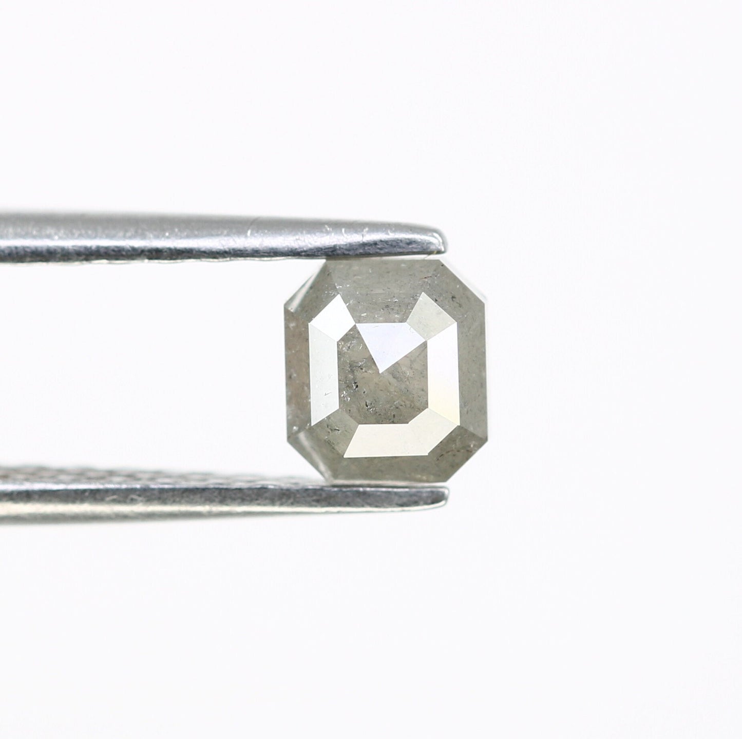 0.76 CT Salt and Pepper Emerald Shape Diamond - Natural Loose Emerald Cut Diamond - Emerald Engagement Ring - LABORDAY Offer