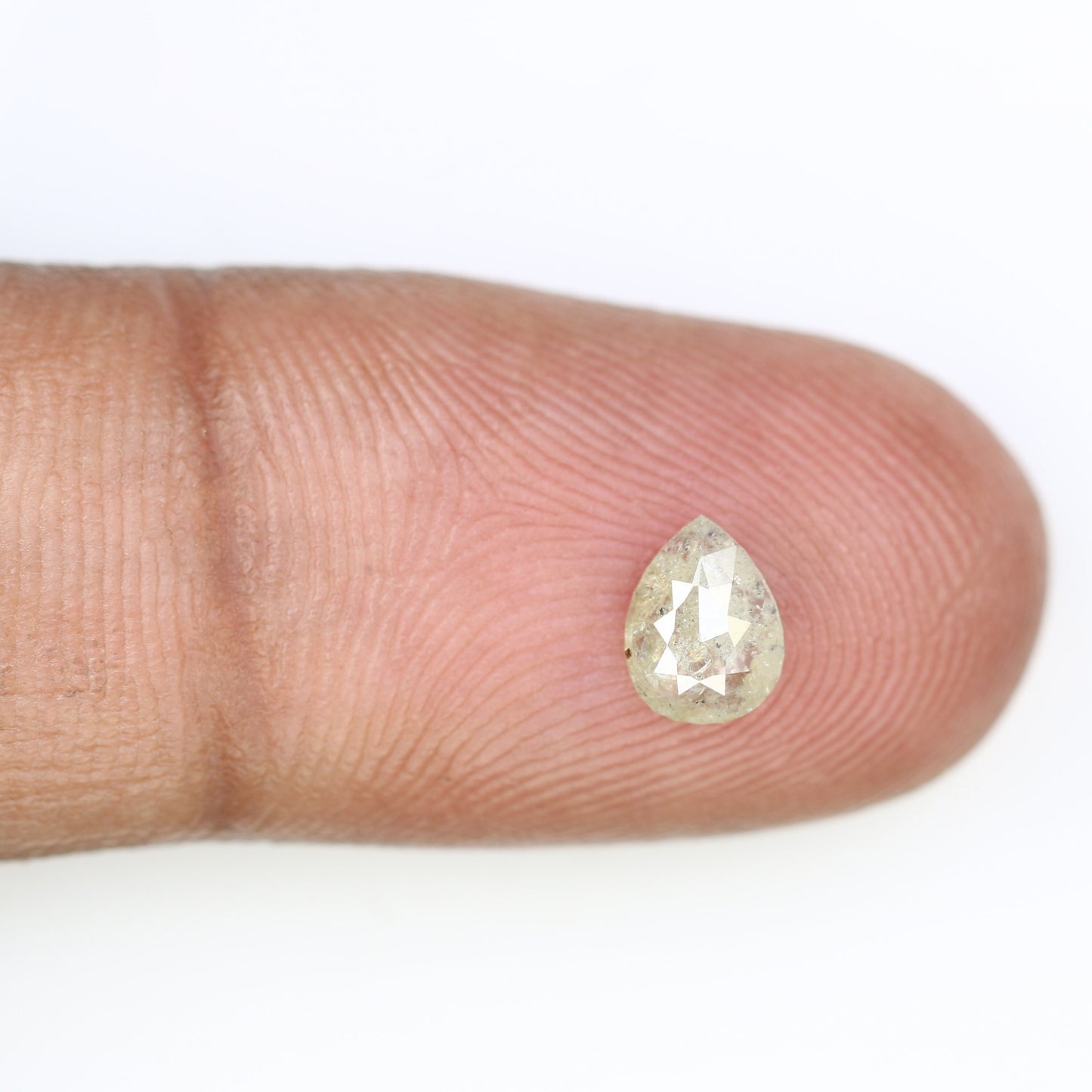 0.66 CT Natural Grey Pear Shape Loose Galaxy Diamond | Unique Promise Ring | Grey Diamond Wedding Band | Ethereal Loose Diamond
