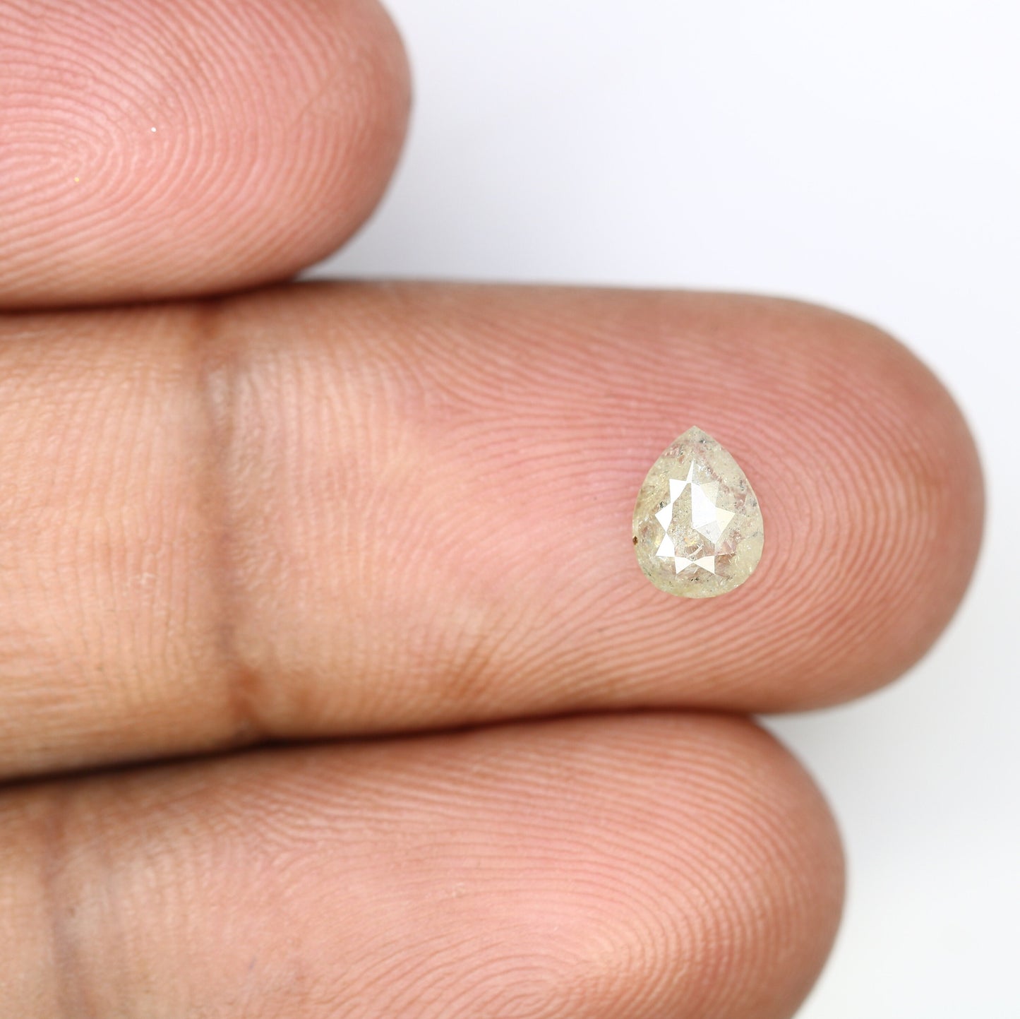 0.66 CT Natural Grey Pear Shape Loose Galaxy Diamond | Unique Promise Ring | Grey Diamond Wedding Band | Ethereal Loose Diamond