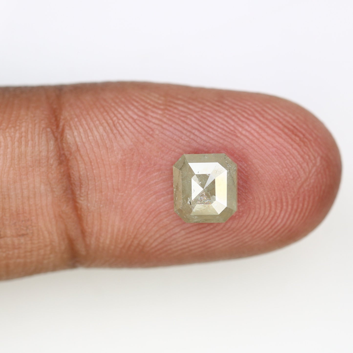1.48 CT Salt and Pepper Emerald Shape Diamond - Natural Loose Emerald Cut Diamond - Emerald Engagement Ring - LABORDAY Offer