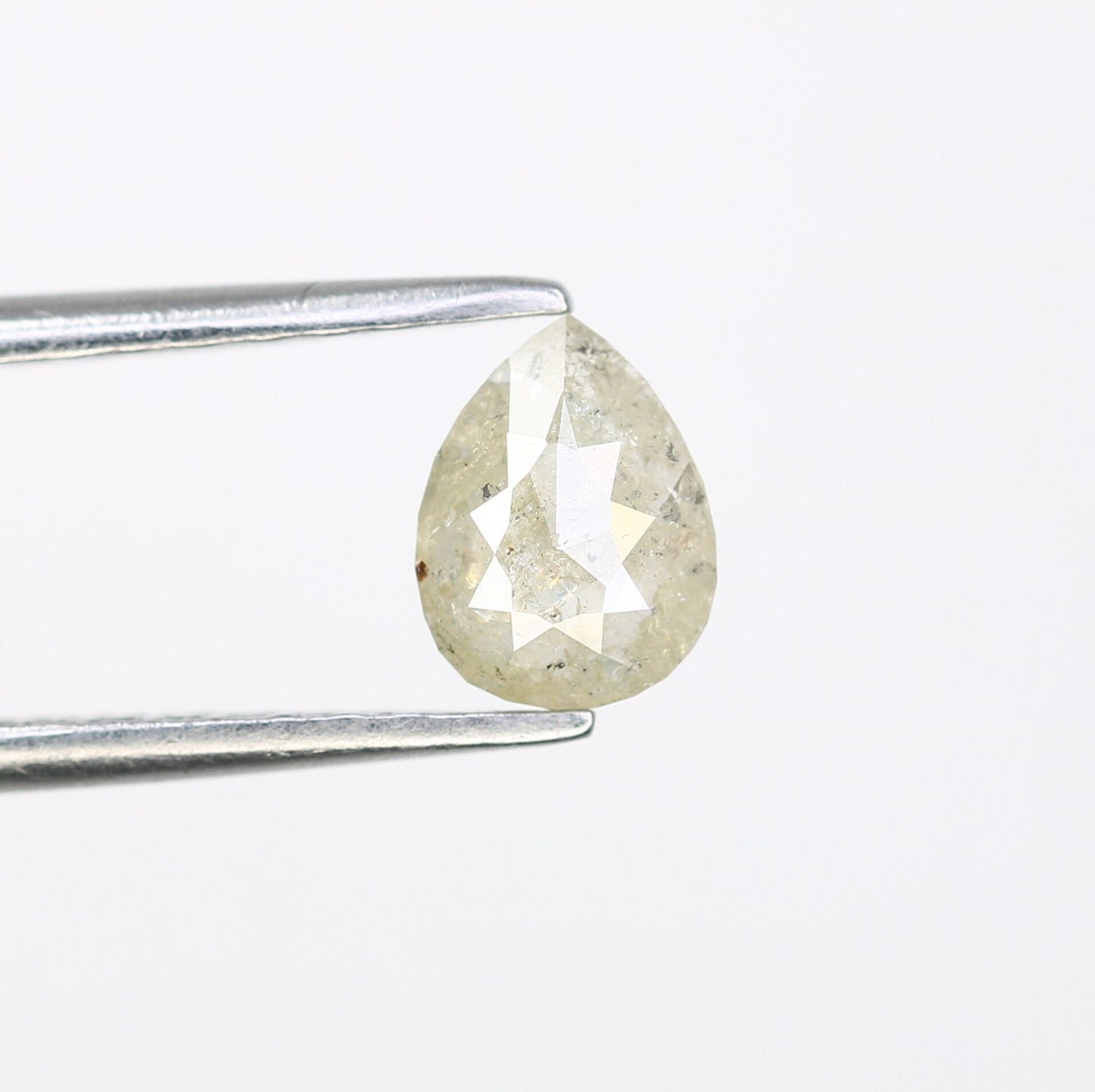 0.66 CT Natural Grey Pear Shape Loose Galaxy Diamond | Unique Promise Ring | Grey Diamond Wedding Band | Ethereal Loose Diamond