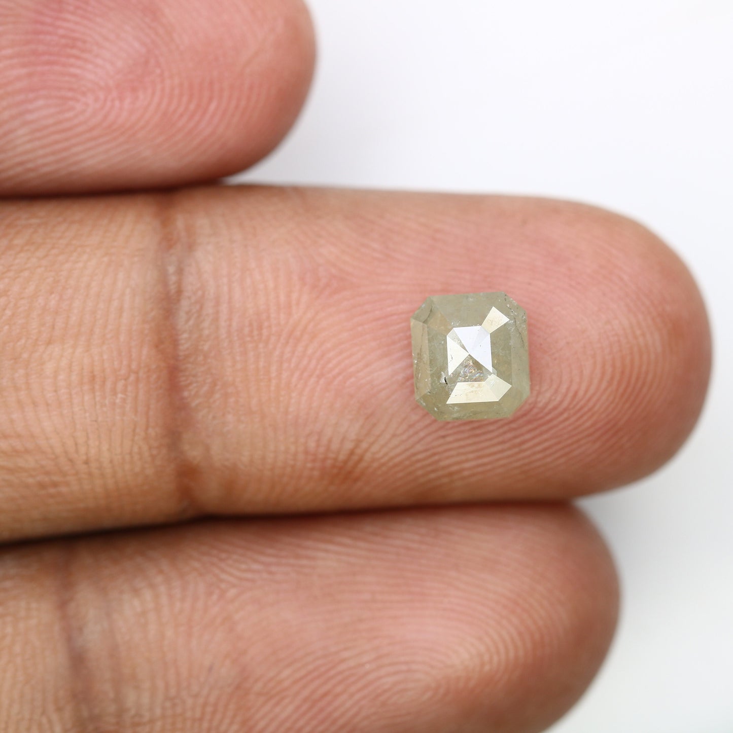 1.48 CT Salt and Pepper Emerald Shape Diamond - Natural Loose Emerald Cut Diamond - Emerald Engagement Ring - LABORDAY Offer
