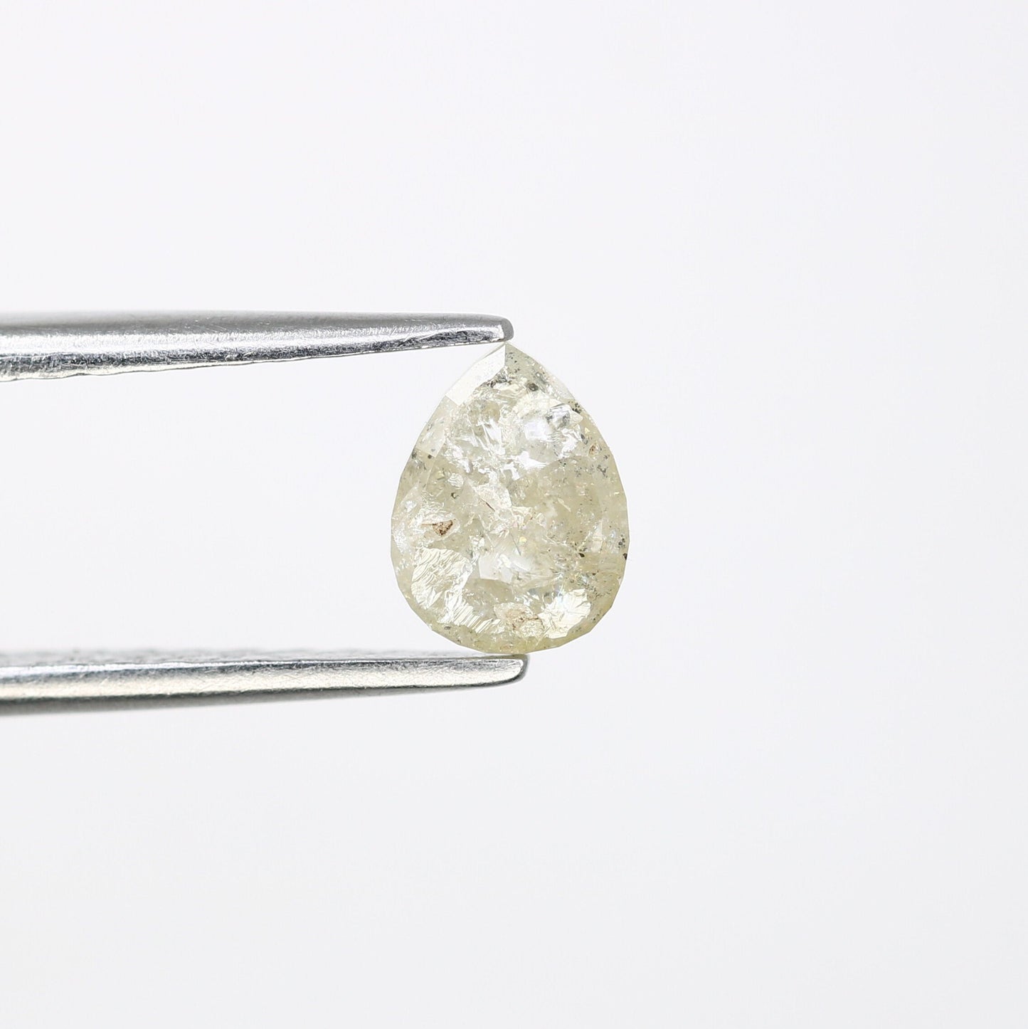 0.66 CT Natural Grey Pear Shape Loose Galaxy Diamond | Unique Promise Ring | Grey Diamond Wedding Band | Ethereal Loose Diamond