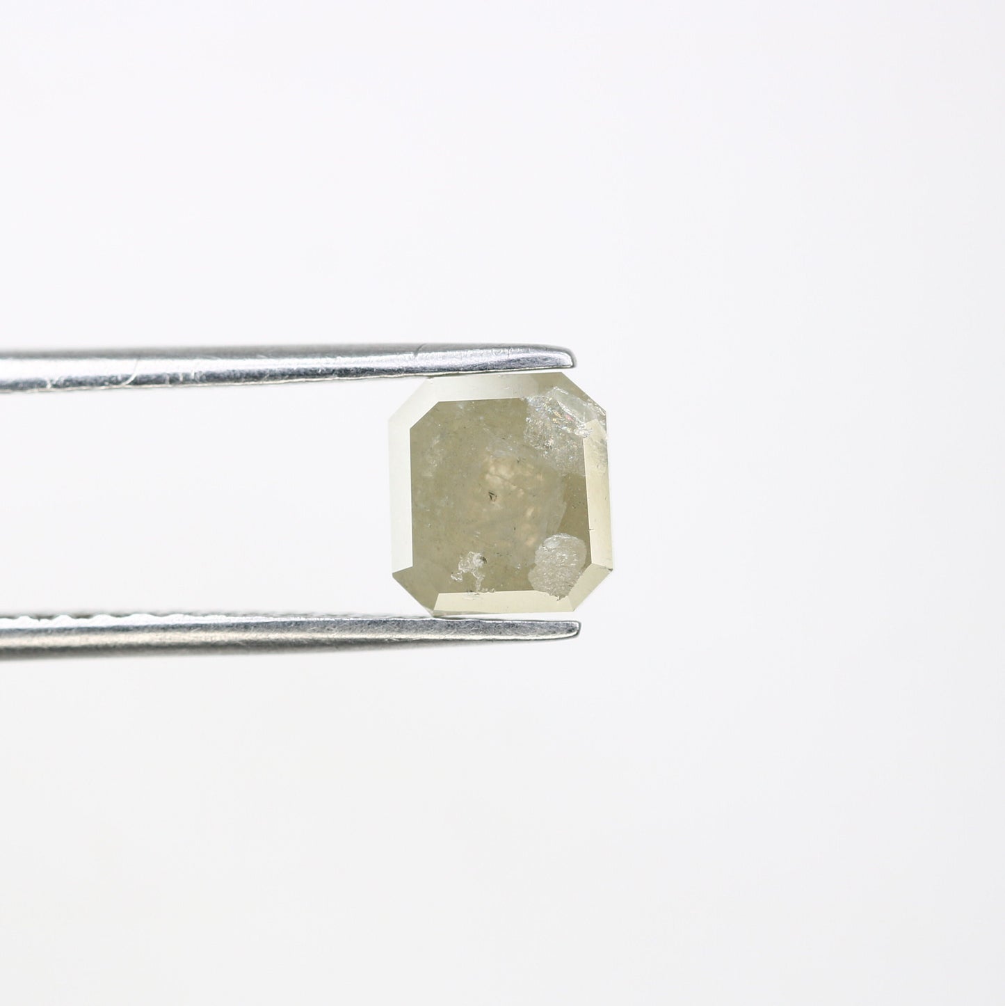 1.48 CT Salt and Pepper Emerald Shape Diamond - Natural Loose Emerald Cut Diamond - Emerald Engagement Ring - LABORDAY Offer