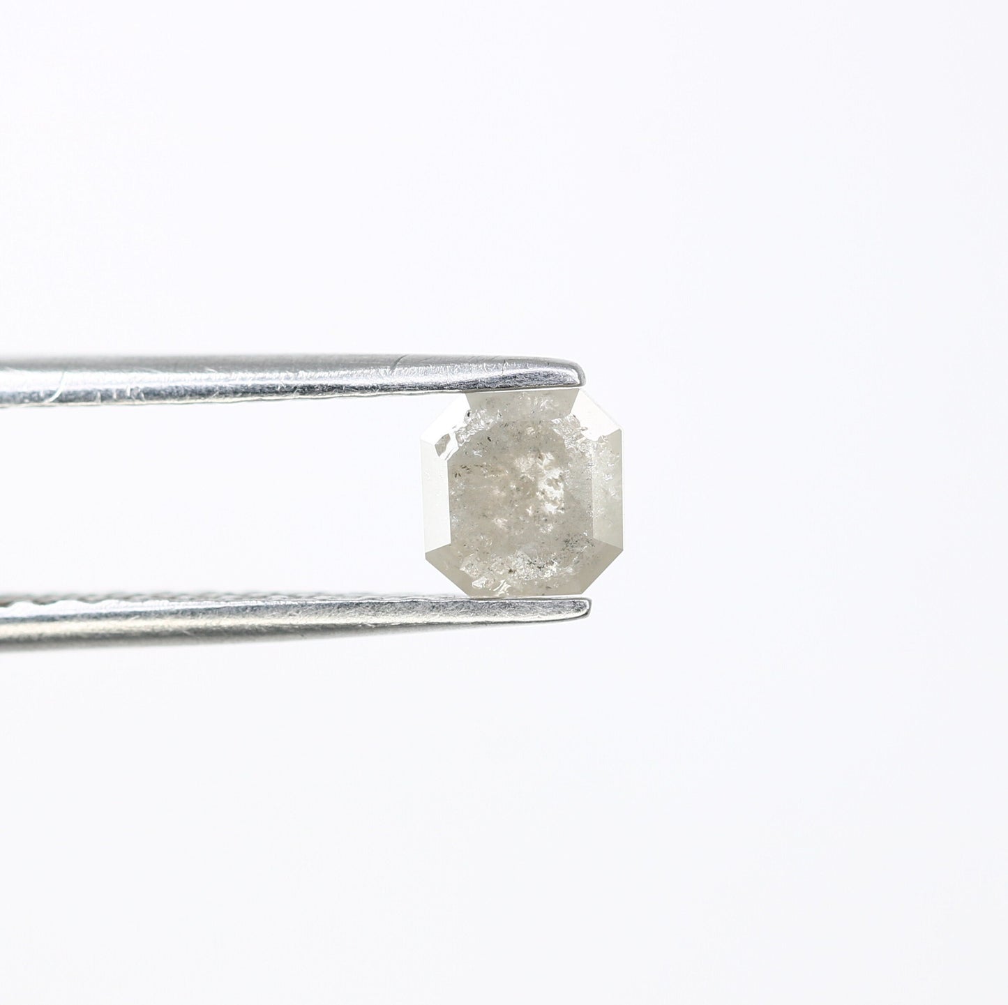 0.66 CT Salt and Pepper Emerald Shape Diamond - Natural Loose Emerald Cut Diamond - Perfect for Emerald Engagement Ring - Custom Jewelry