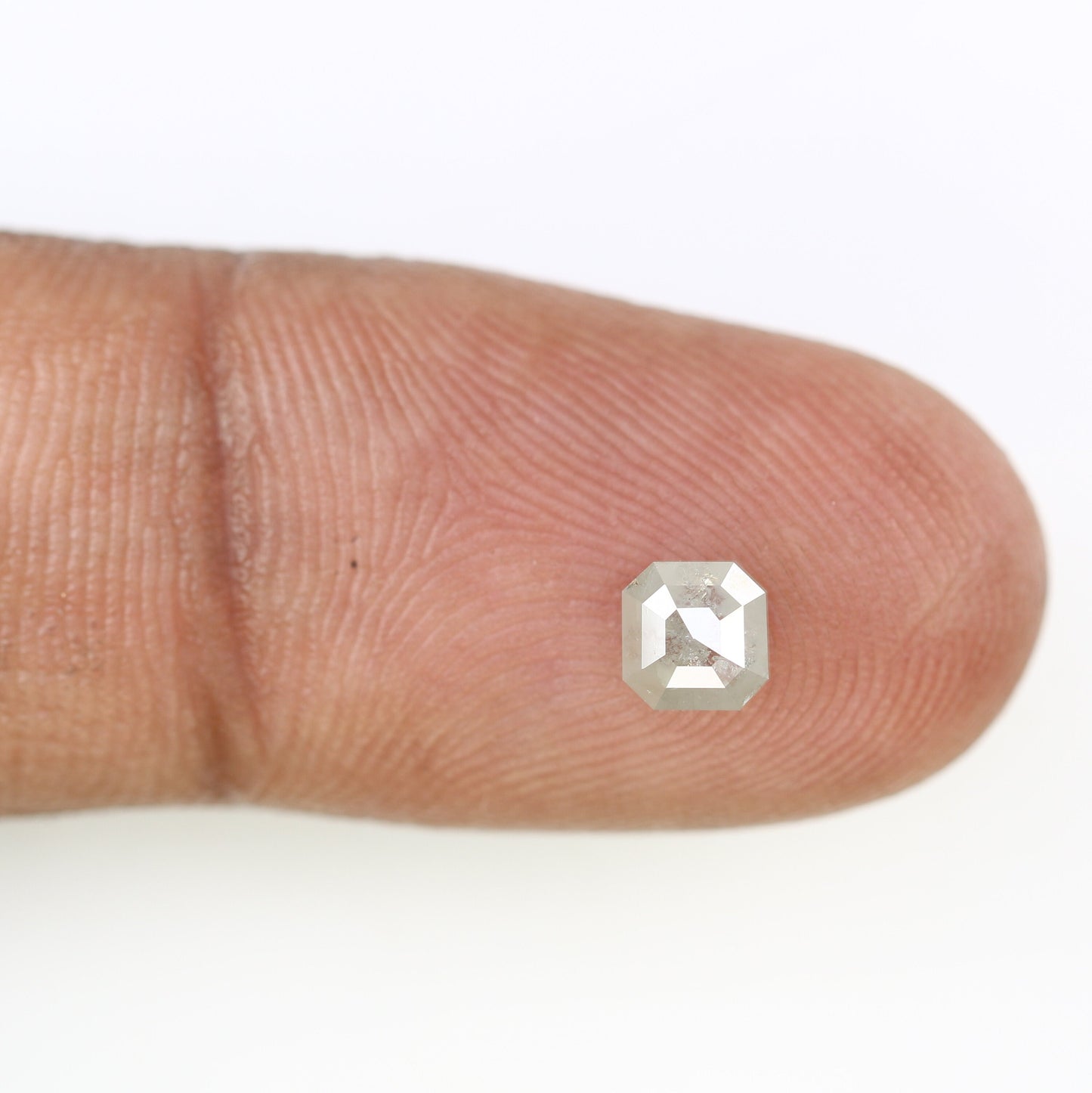 0.66 CT Salt and Pepper Emerald Shape Diamond - Natural Loose Emerald Cut Diamond - Perfect for Emerald Engagement Ring - Custom Jewelry