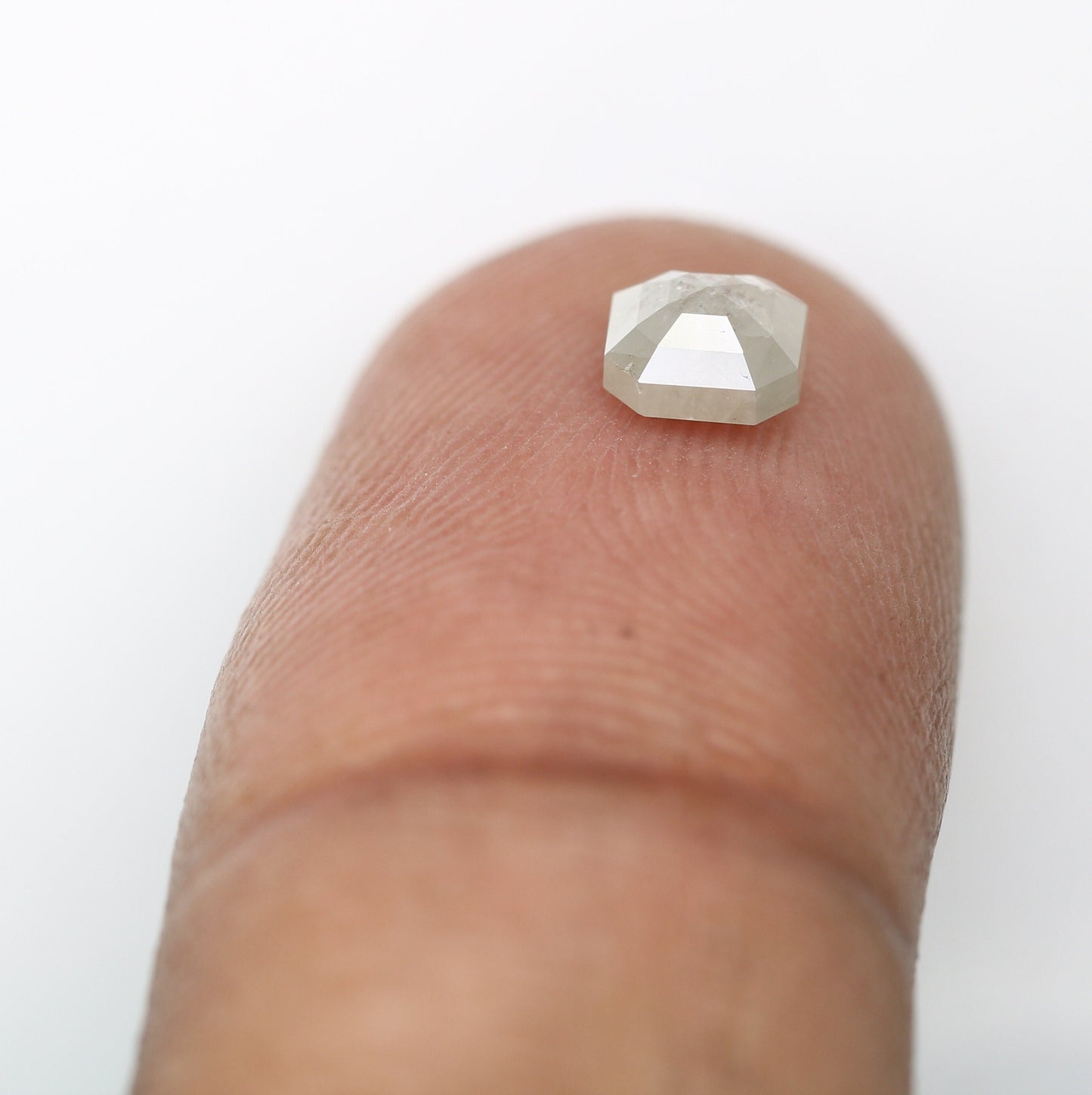 0.66 CT Salt and Pepper Emerald Shape Diamond - Natural Loose Emerald Cut Diamond - Perfect for Emerald Engagement Ring - Custom Jewelry