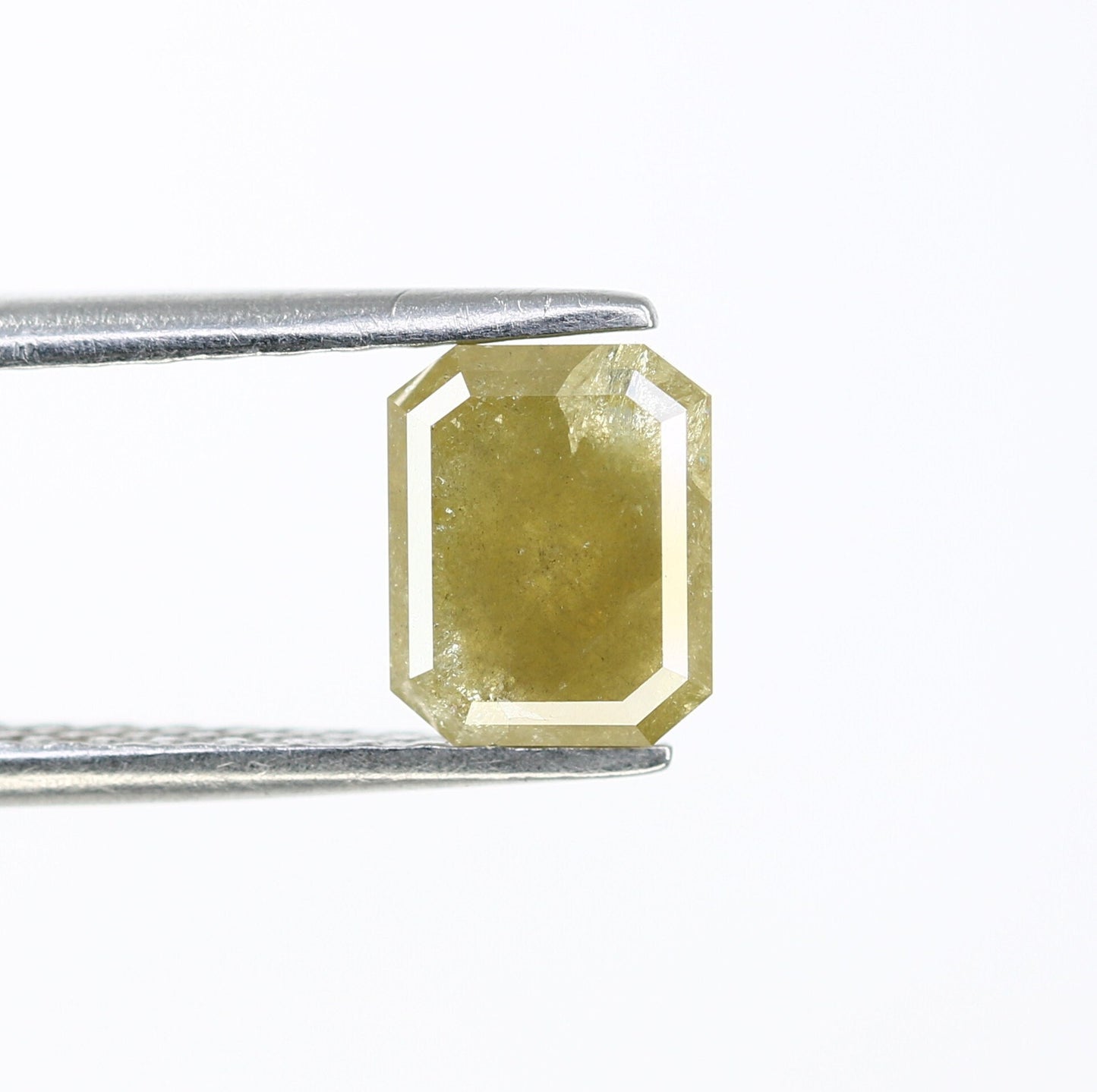 1.48 CT Fancy Yellow Salt and Pepper Emerald Shape Diamond - Natural Loose Emerald Cut Diamond - Emerald Engagement Ring - LABORDAY Offer