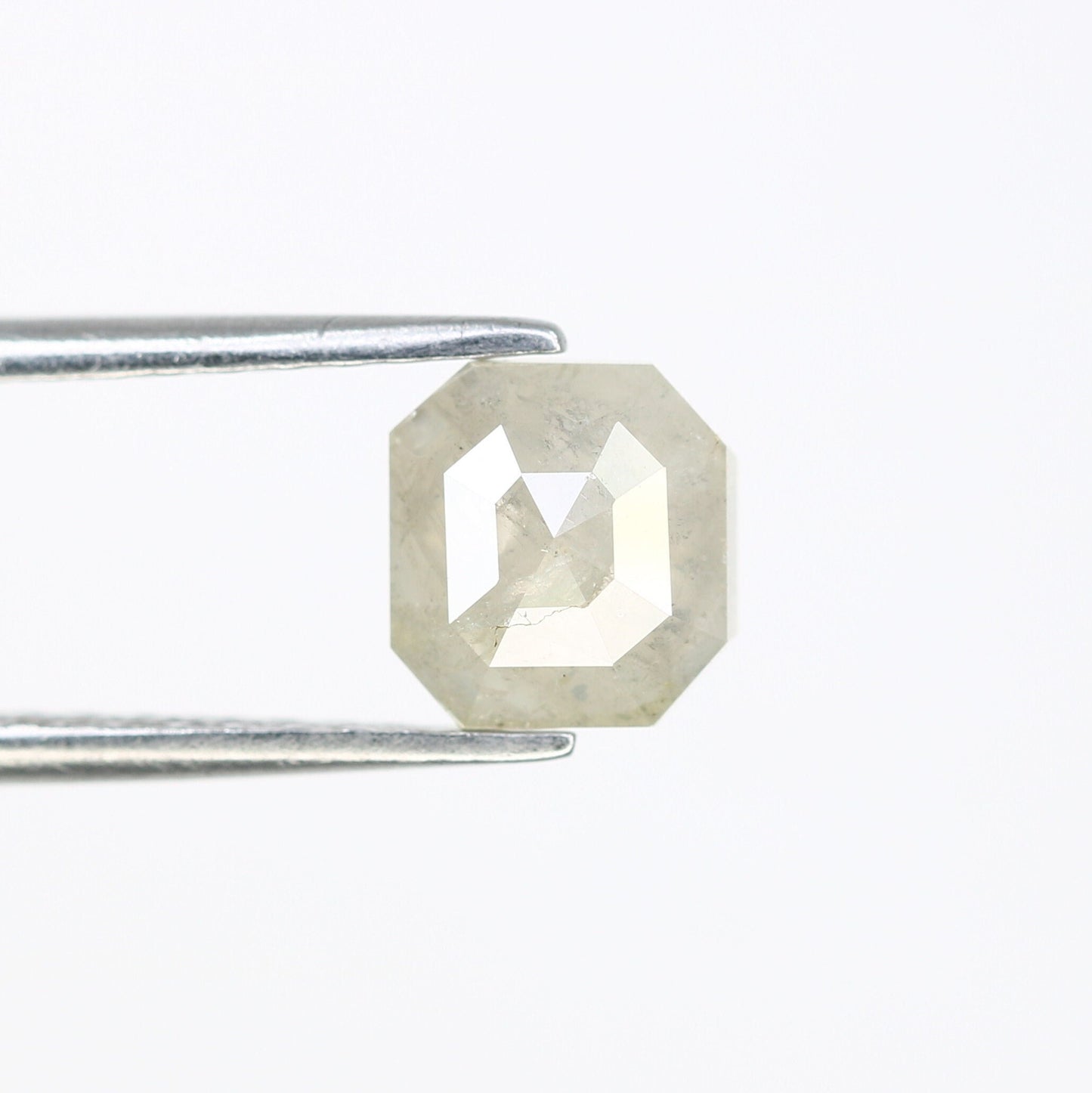 1.38 CT Salt and Pepper Emerald Shape Diamond - Natural Loose Emerald Cut Diamond - Emerald Engagement Ring - LABORDAY Offer