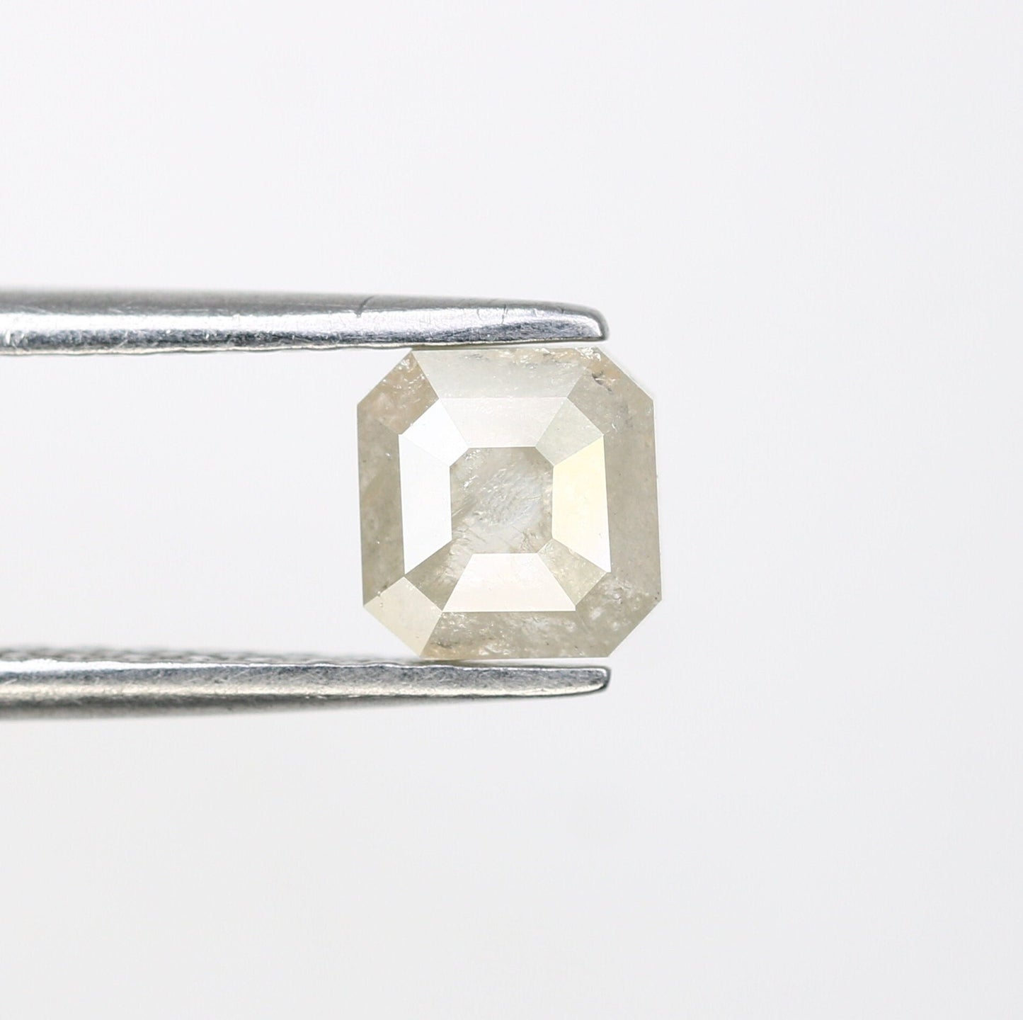 0.98 CT Salt and Pepper Emerald Shape Diamond - Natural Loose Emerald Cut Diamond - Emerald Engagement Ring - LABORDAY Offer