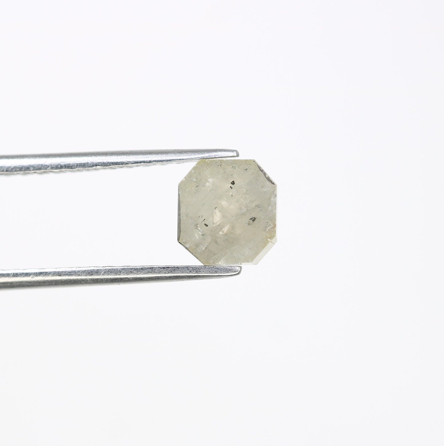 1.38 CT Salt and Pepper Emerald Shape Diamond - Natural Loose Emerald Cut Diamond - Emerald Engagement Ring - LABORDAY Offer
