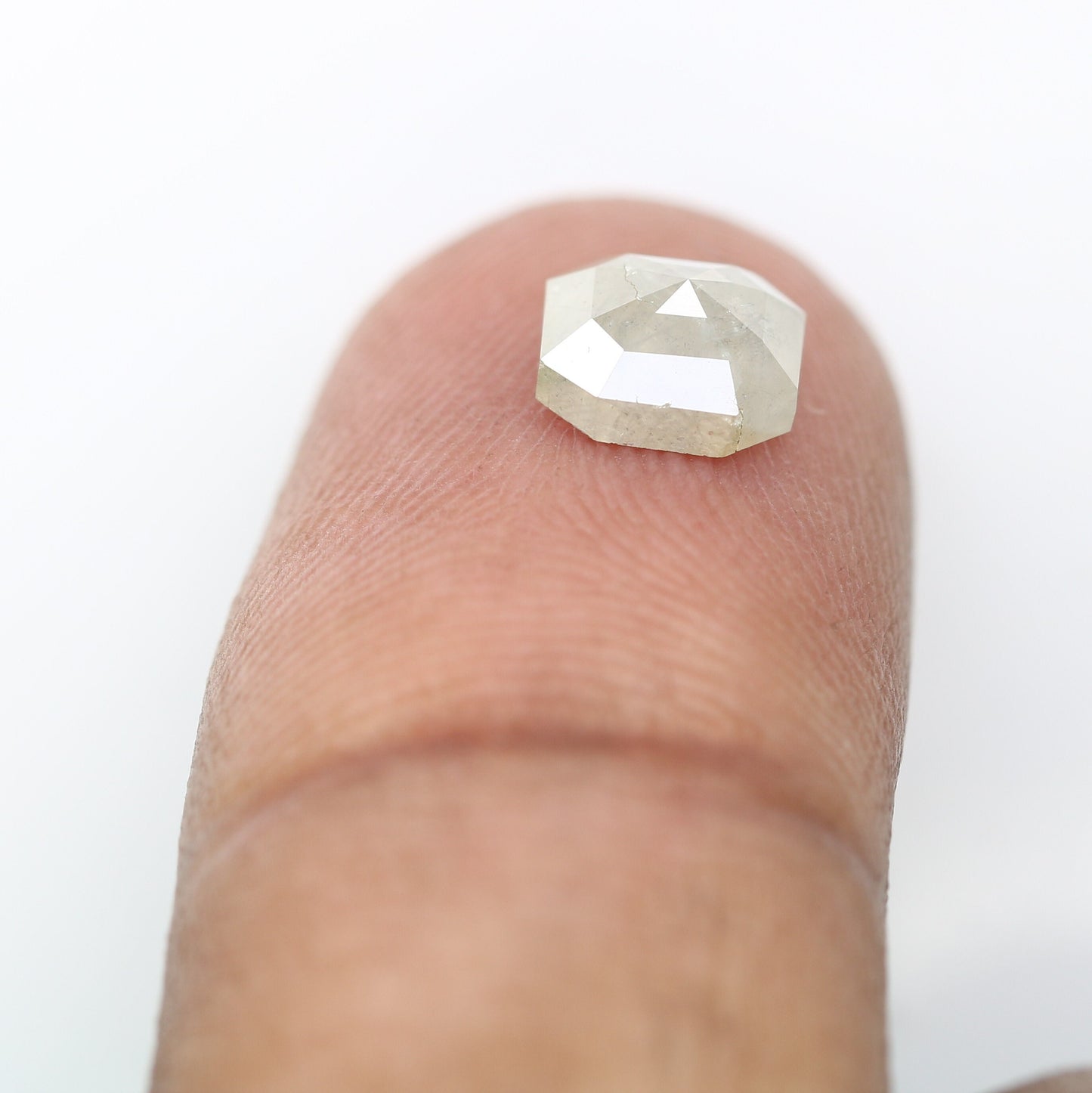 1.38 CT Salt and Pepper Emerald Shape Diamond - Natural Loose Emerald Cut Diamond - Emerald Engagement Ring - LABORDAY Offer