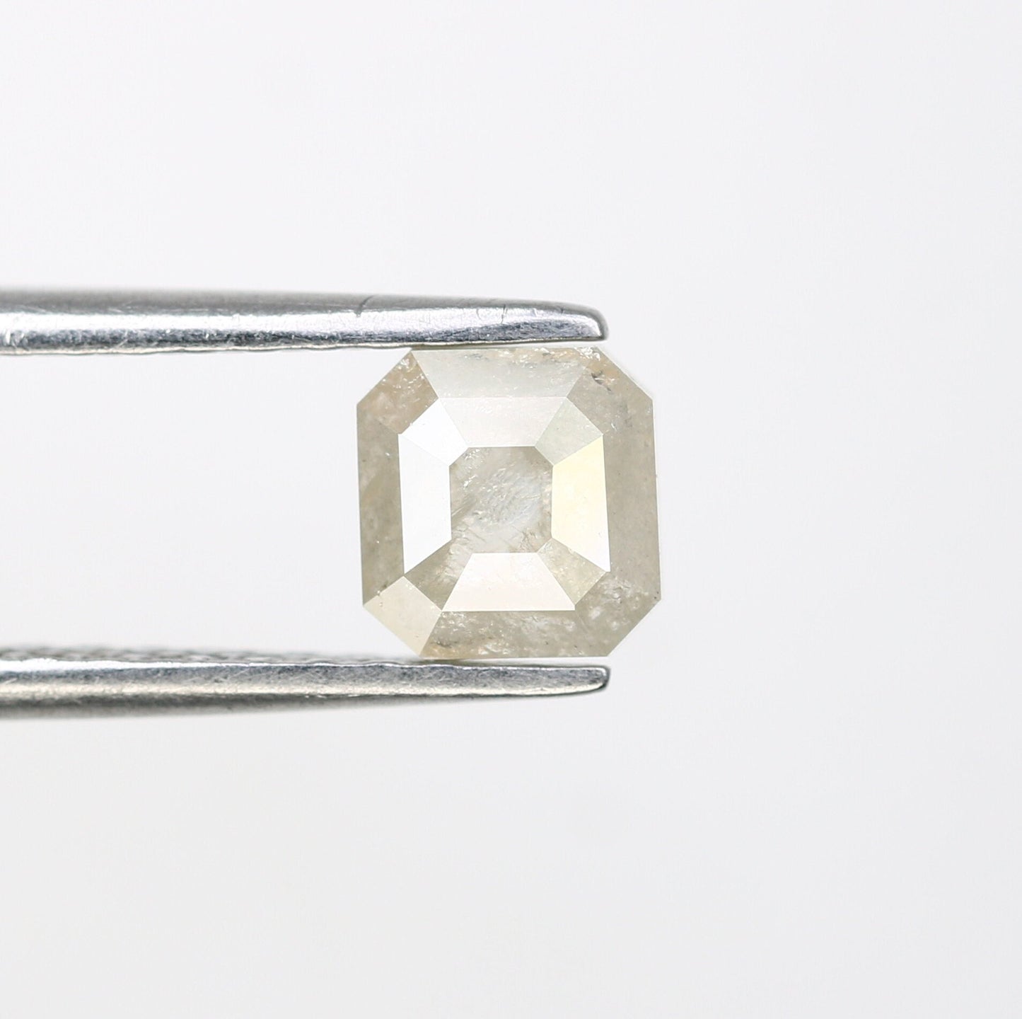 0.98 CT Salt and Pepper Emerald Shape Diamond - Natural Loose Emerald Cut Diamond - Emerald Engagement Ring - LABORDAY Offer