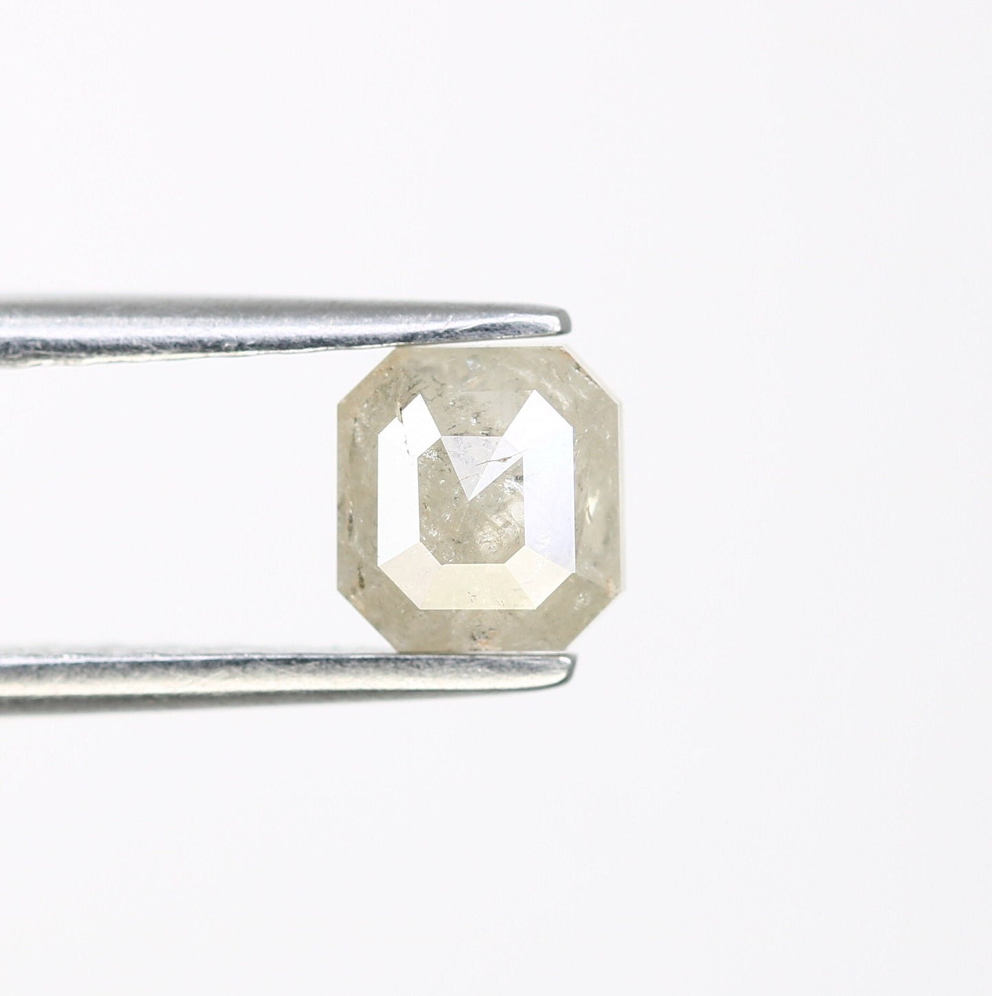 0.68 CT Salt and Pepper Emerald Shape Diamond - Natural Loose Emerald Cut Diamond - Perfect for Emerald Engagement Ring