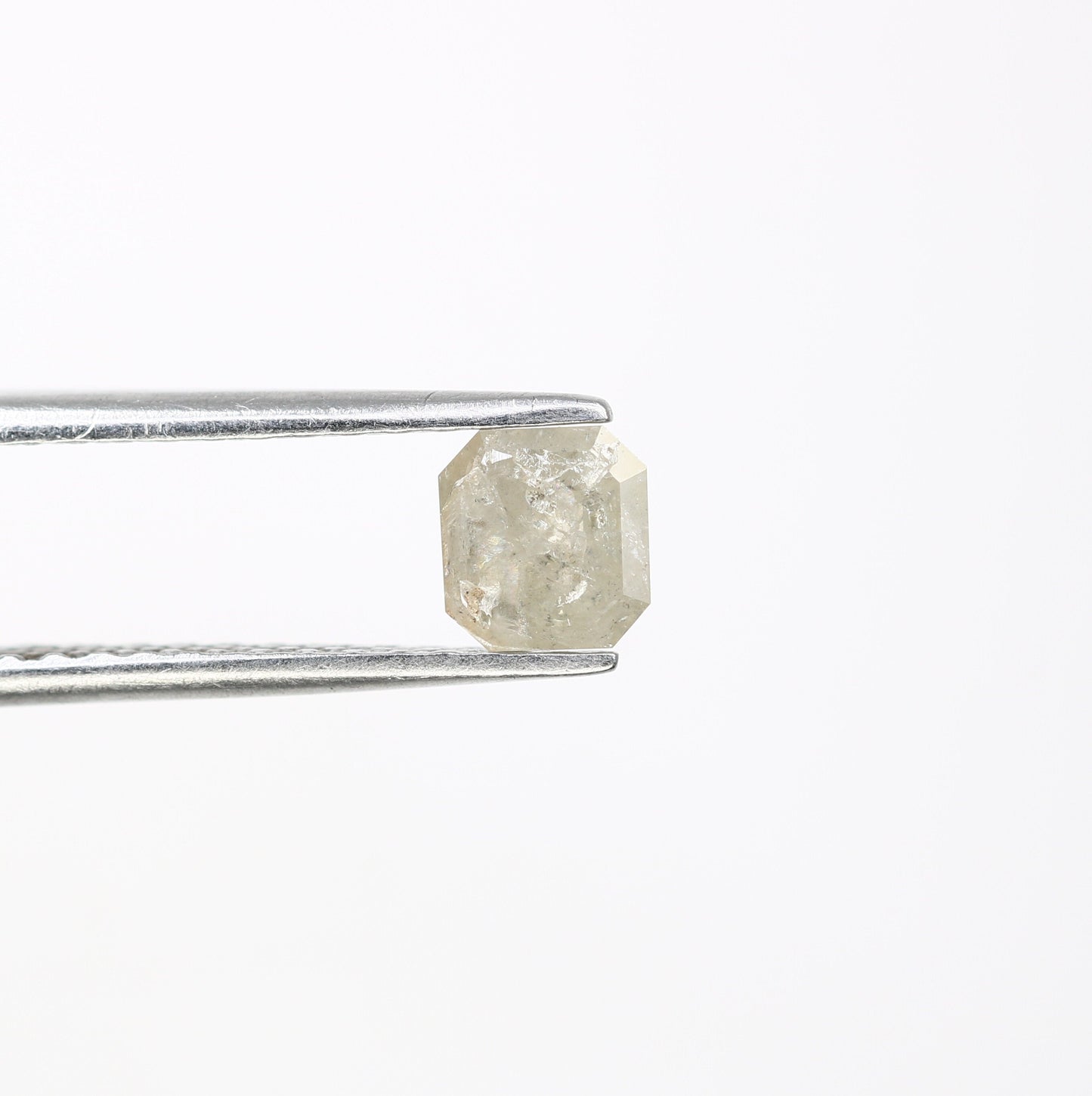 0.68 CT Salt and Pepper Emerald Shape Diamond - Natural Loose Emerald Cut Diamond - Perfect for Emerald Engagement Ring
